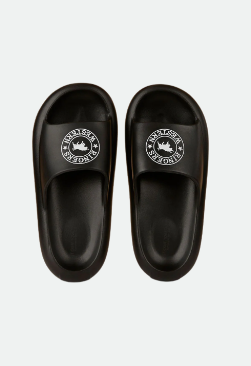 Freshy Sliders - Black with White Print