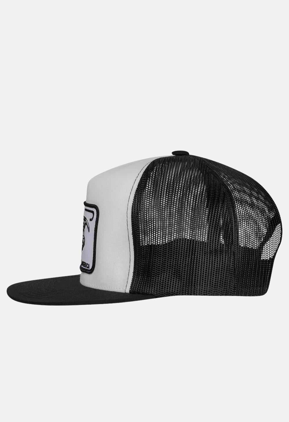 Lazy J Ranch White & Black Willow Cattle Headquarters Classic Five Panel Trucker Hat