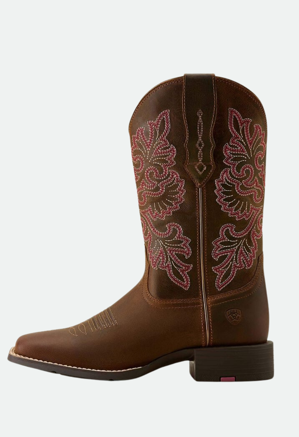 Ariat Women's Round Up StretchFit Wide Square Toe Western Boot - Sassy Brown