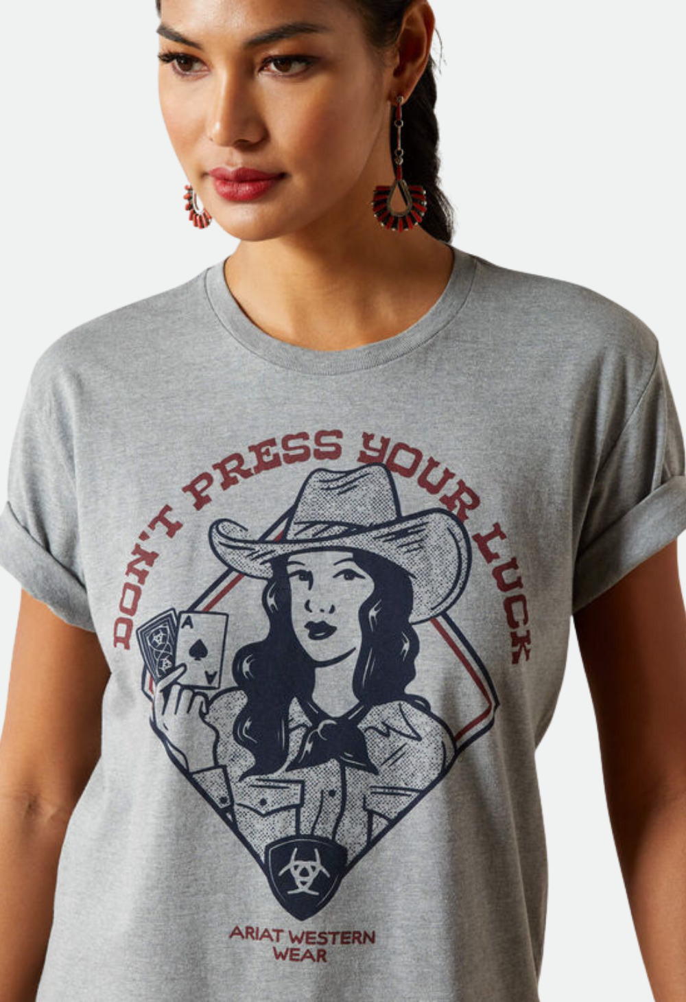 Ariat Women's Don't Press Your Luck T-Shirt - ICEBURG