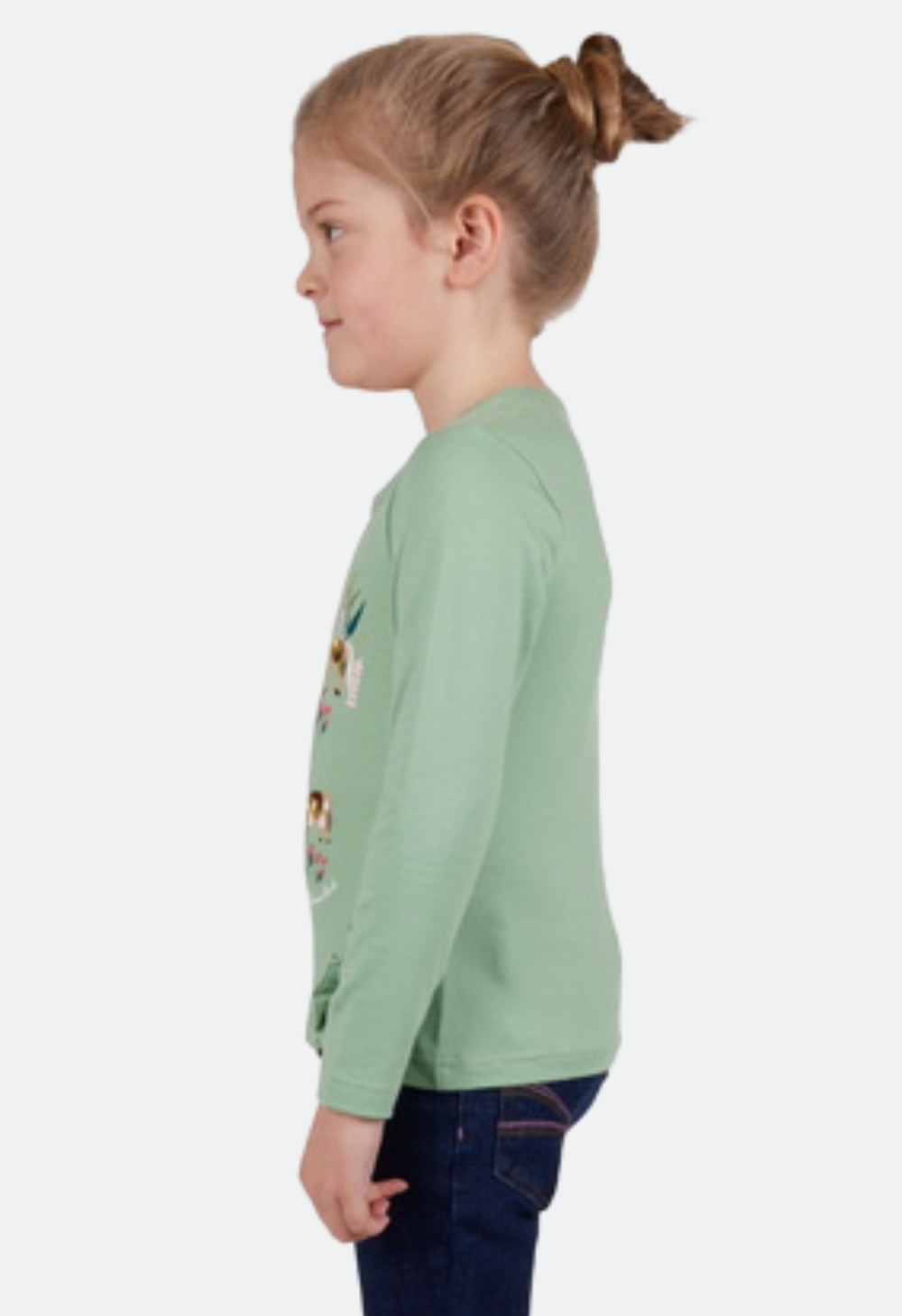 THOMAS COOK GIRLS DAHLIA LS TEE (SAGE) - CLEARANCE – No Exchanges or Refunds