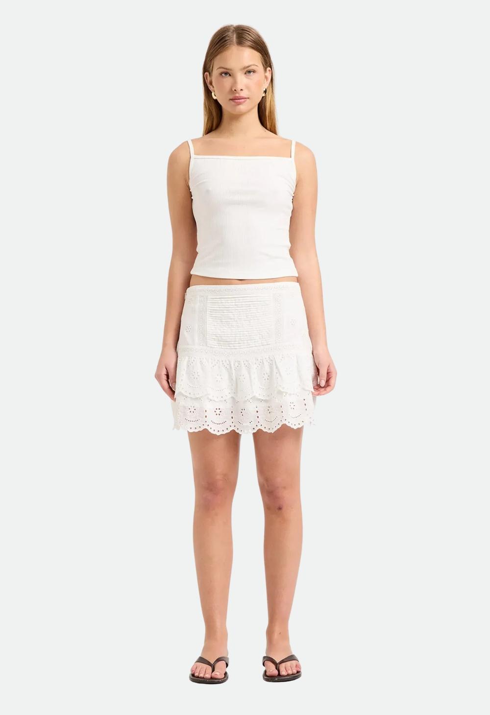 Rolla’s Women’s Darling Rhythm Mini Skirt – White