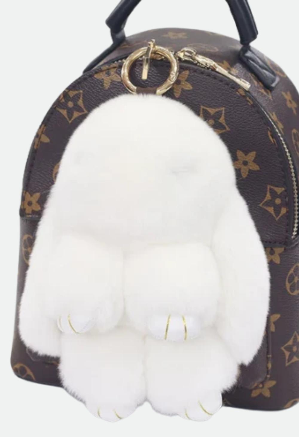 Heavenly Craft Rabbit Fur Doll Keychain