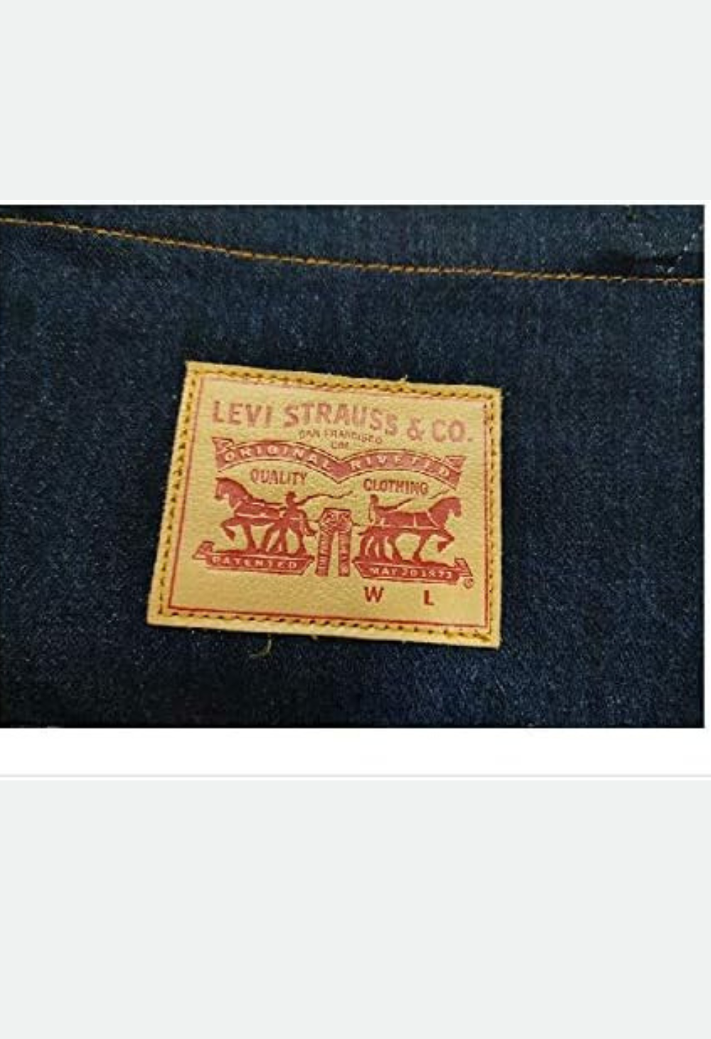 Levis 77170-0469 Denim Tote Bag, With Inner Pockets, Indigo Unisex, indigo