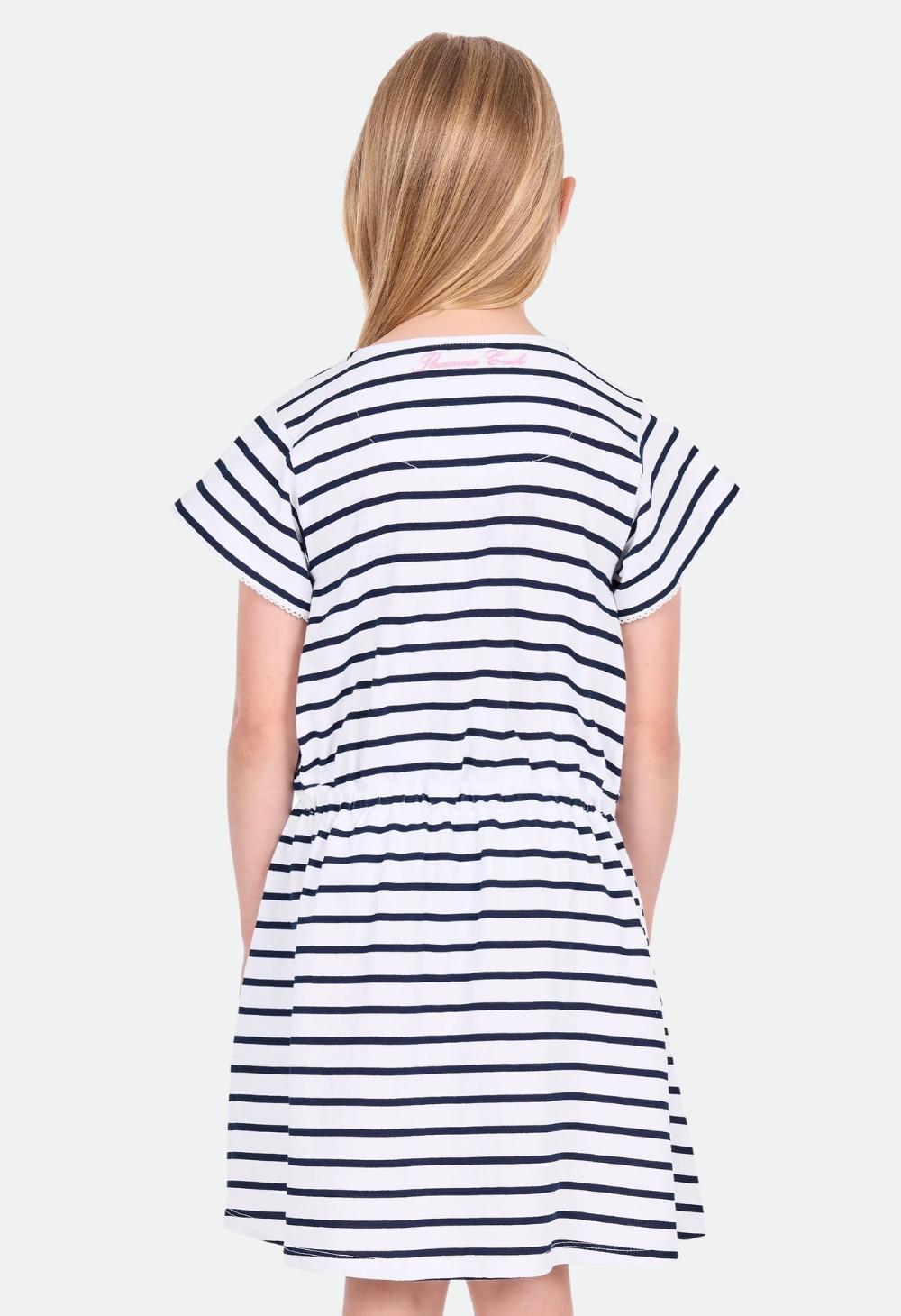 Thomas Cook Girls Krissy Dress - Navy/White