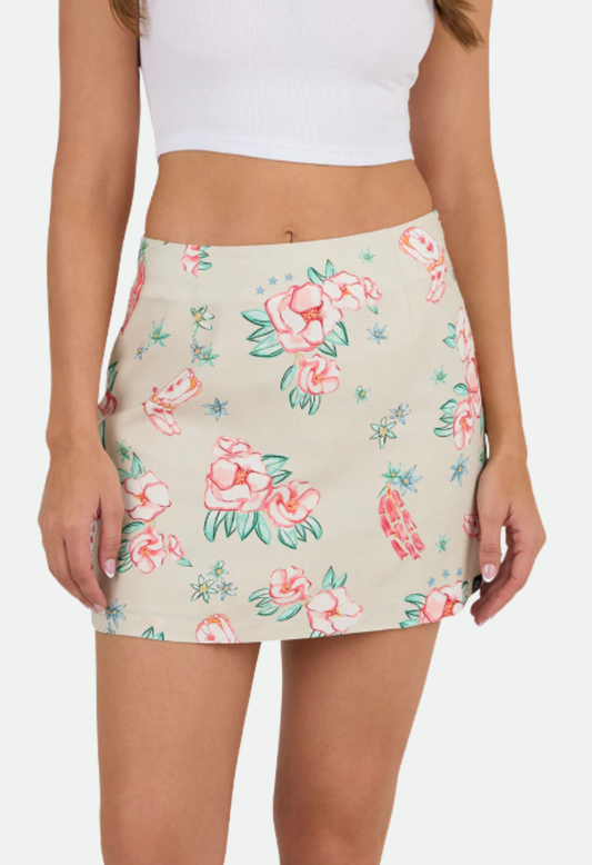 Ringers Western Womens Last Dance Mini Skirt - Off White