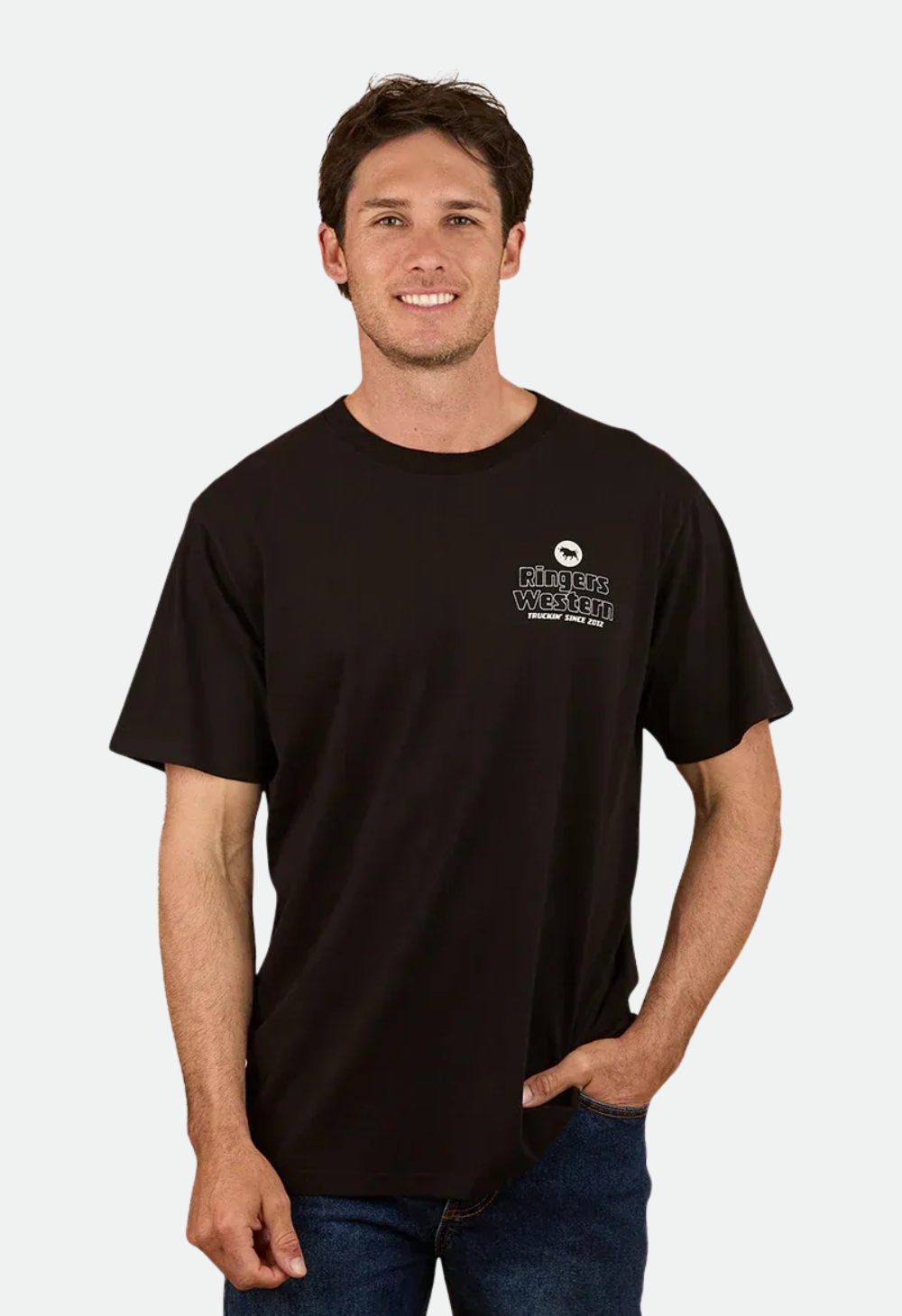 Ringers Western Men’s Loose Fit Graphic T-Shirt – Get Your Truck On