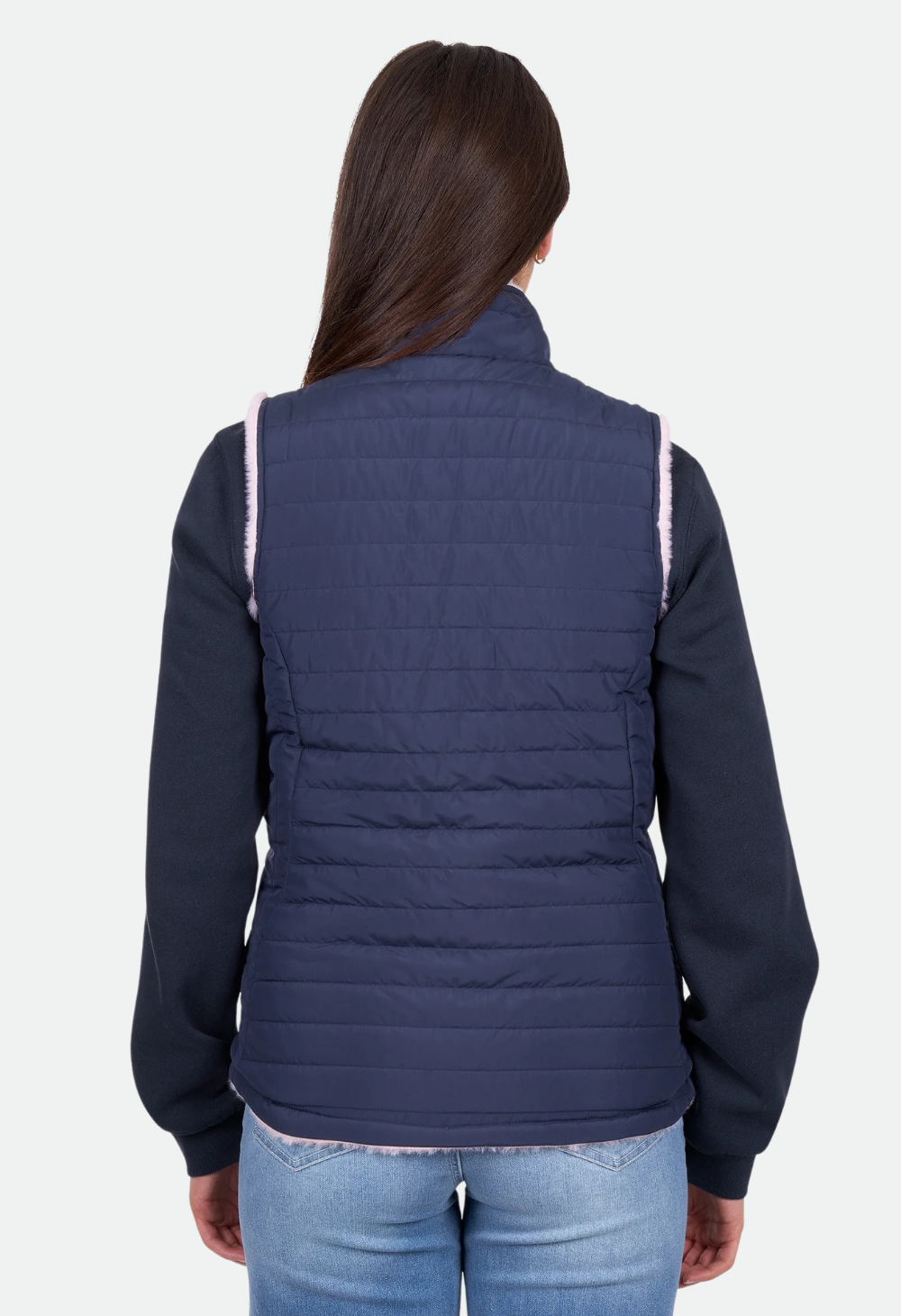 Wrangler Women’s Marta Reversible Vest - Navy/Pink