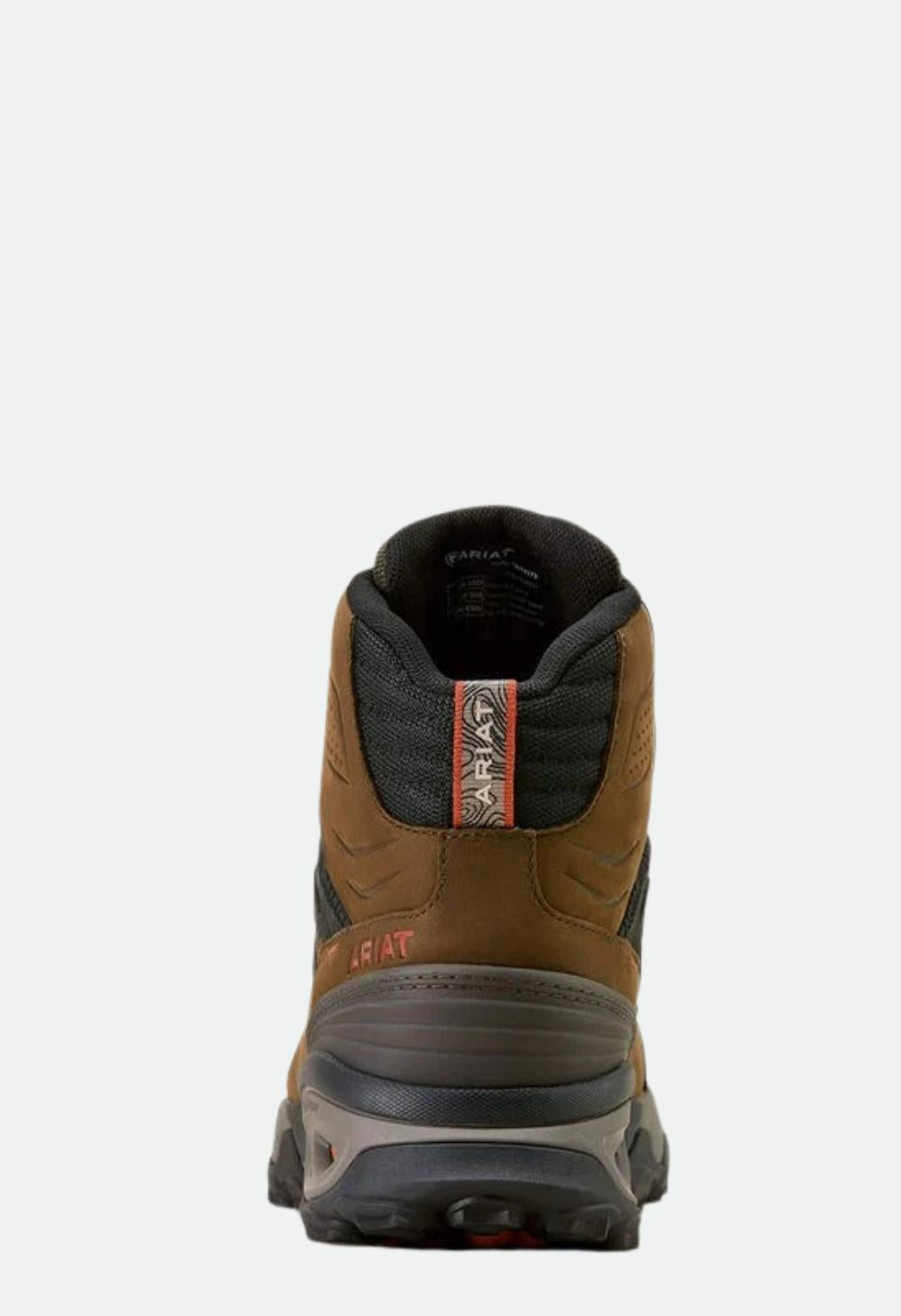 Ariat Men's Traverse Mid Waterproof Hiking Boot - Brown Bark/Evergreen