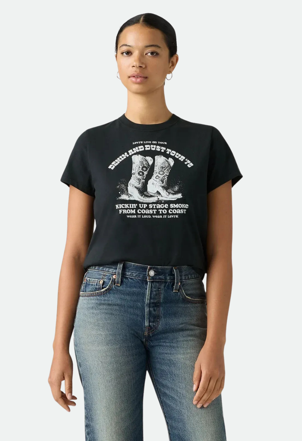 Levi's® Graphic Favorite Tee – Denim and Dust Boots Anthracite