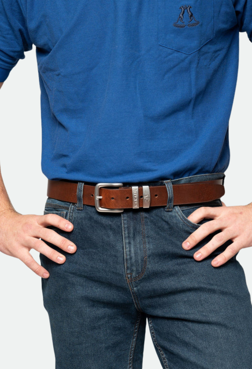 Kakadu Ironbark Belt Double Keeper - Cognac