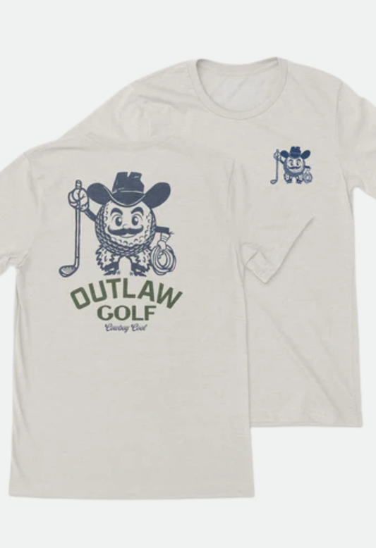 Cowboy Cool Unisex Outlaw Golf T-Shirt