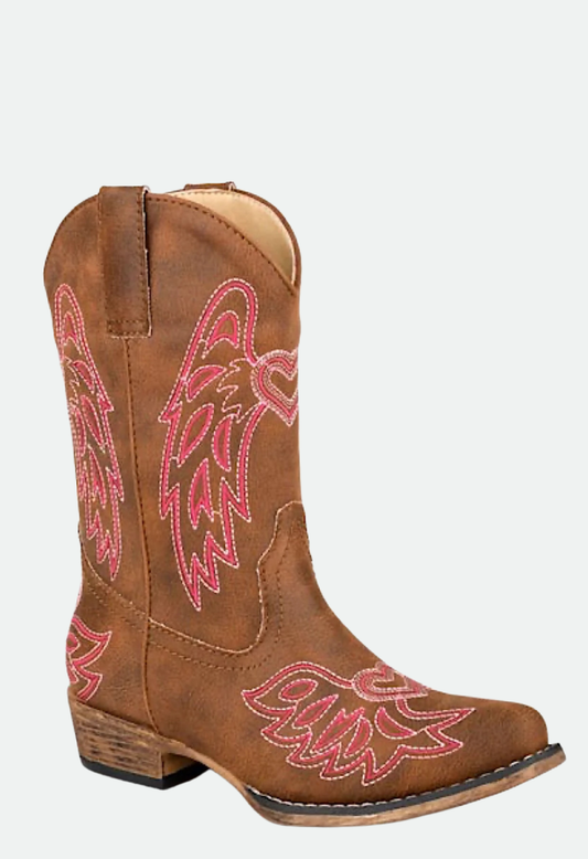 Roper Kid's Riley Wings Tan