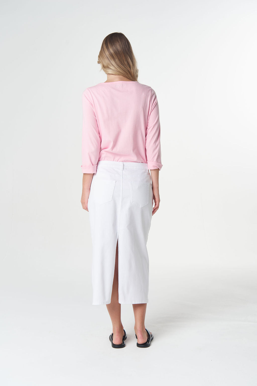 Goondiwindi Cotton 5 Pocket Maxi Skirt - White