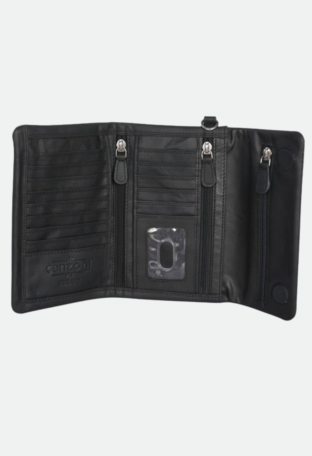 Cenzoni Hairon Ladies Wallet - ZHQOPTF01 BLK