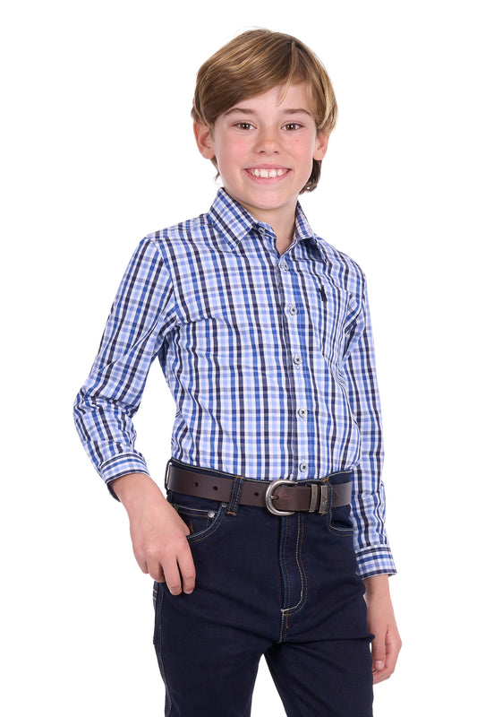 Thomas Cook Boy’s Andrew Check 1-Pocket Long Sleeve Shirt