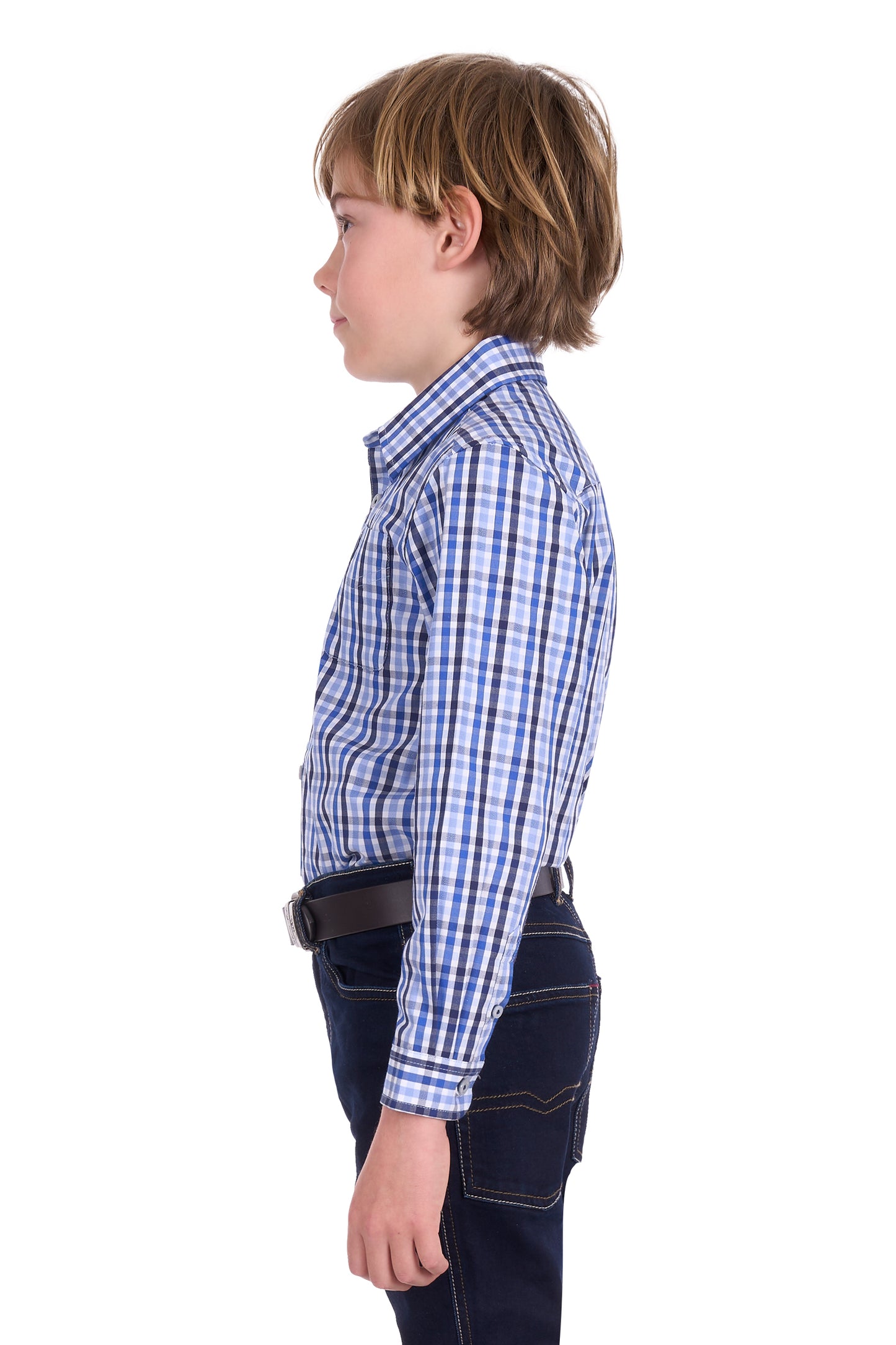 Thomas Cook Boy’s Andrew Check 1-Pocket Long Sleeve Shirt