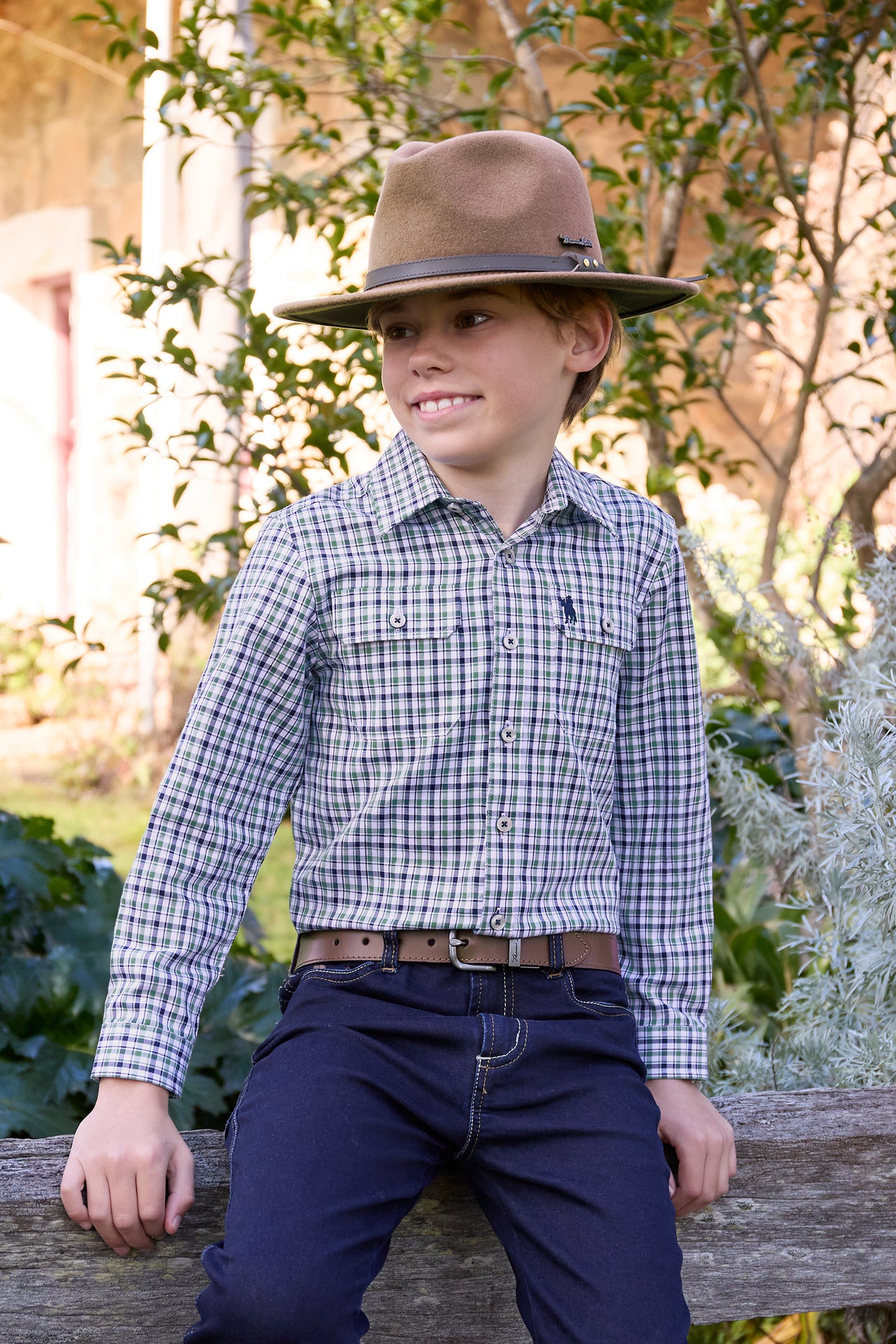 Thomas Cook Boy’s Edward Check 2-Pocket Long Sleeve Shirt