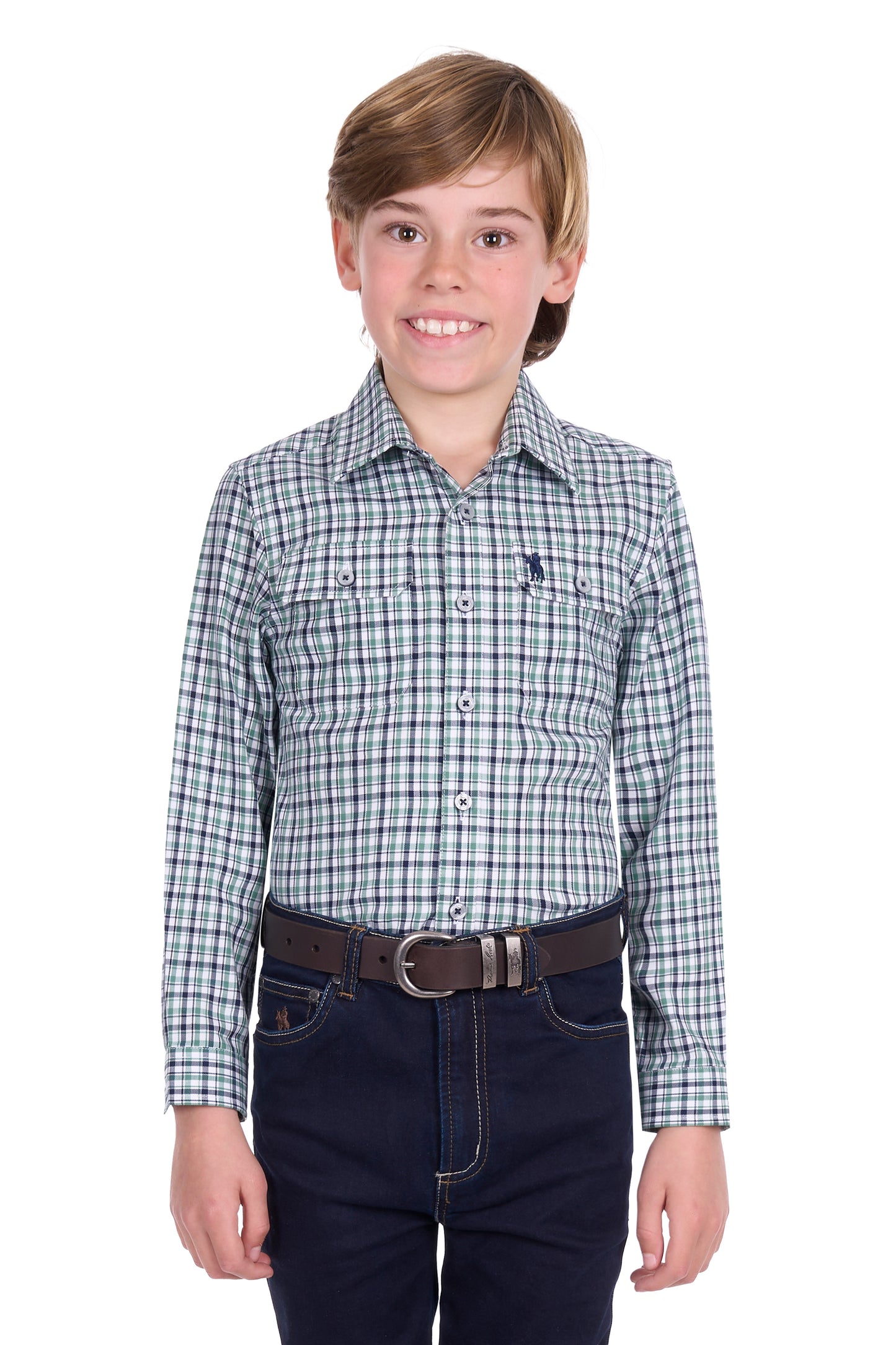 Thomas Cook Boy’s Edward Check 2-Pocket Long Sleeve Shirt