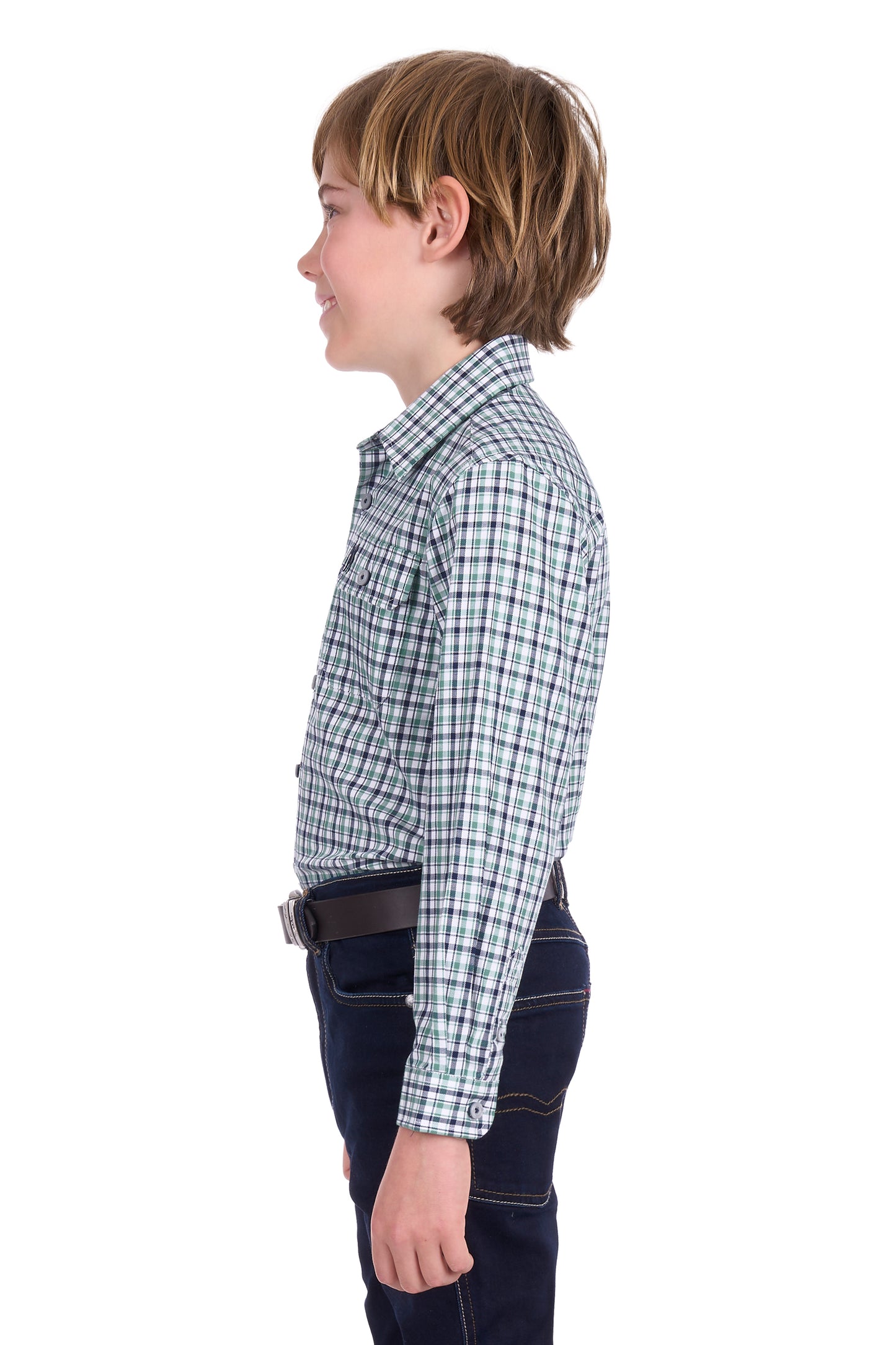 Thomas Cook Boy’s Edward Check 2-Pocket Long Sleeve Shirt
