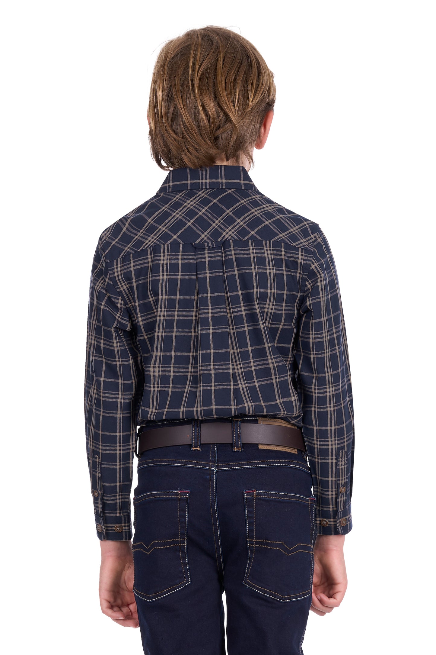 Thomas Cook Boy’s Adam Check 2-Pocket Long Sleeve Shirt