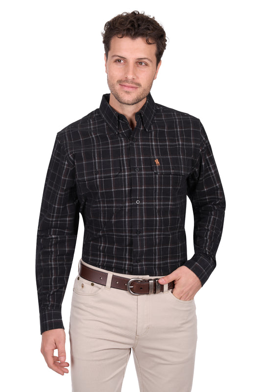 Thomas Cook Men’s Ben Thermal Check 2-Pocket Long Sleeve Shirt