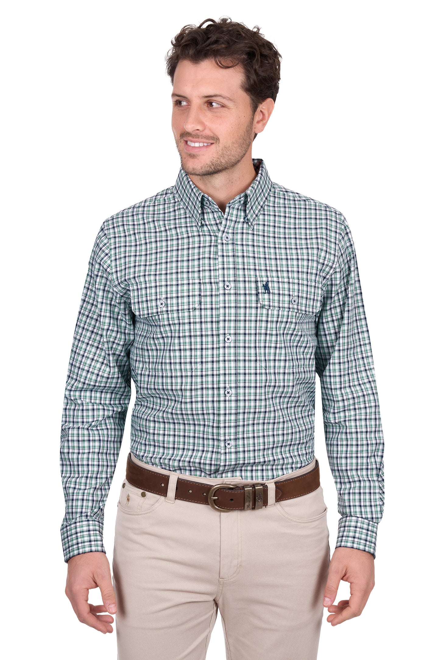 Thomas Cook Men’s Edward Check 2-Pocket Long Sleeve Shirt