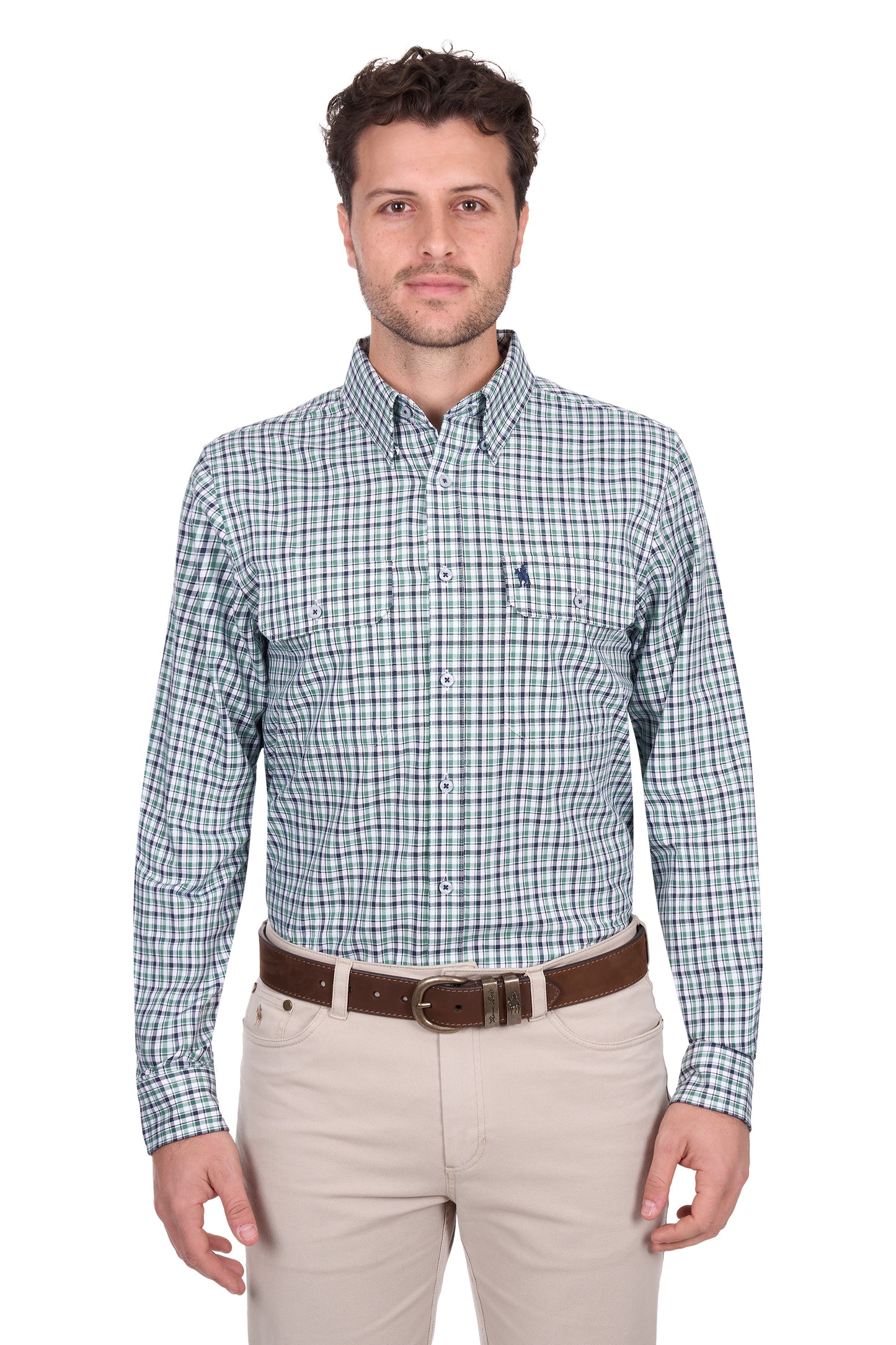 Thomas Cook Men’s Edward Check 2-Pocket Long Sleeve Shirt