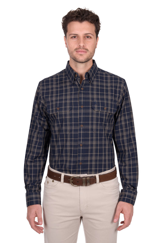 Thomas Cook Men’s Adam Check 2-Pocket Long Sleeve Shirt