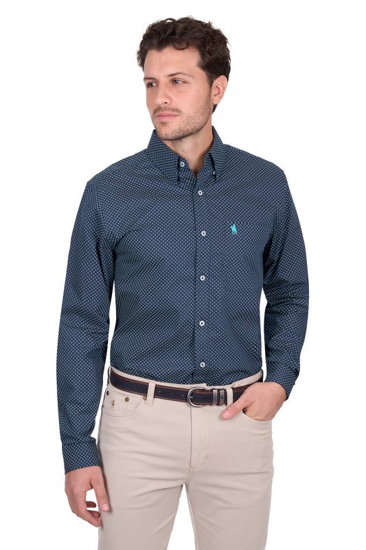 Thomas Cook Men’s Kevin Print 1-Pocket Long Sleeve Shirt