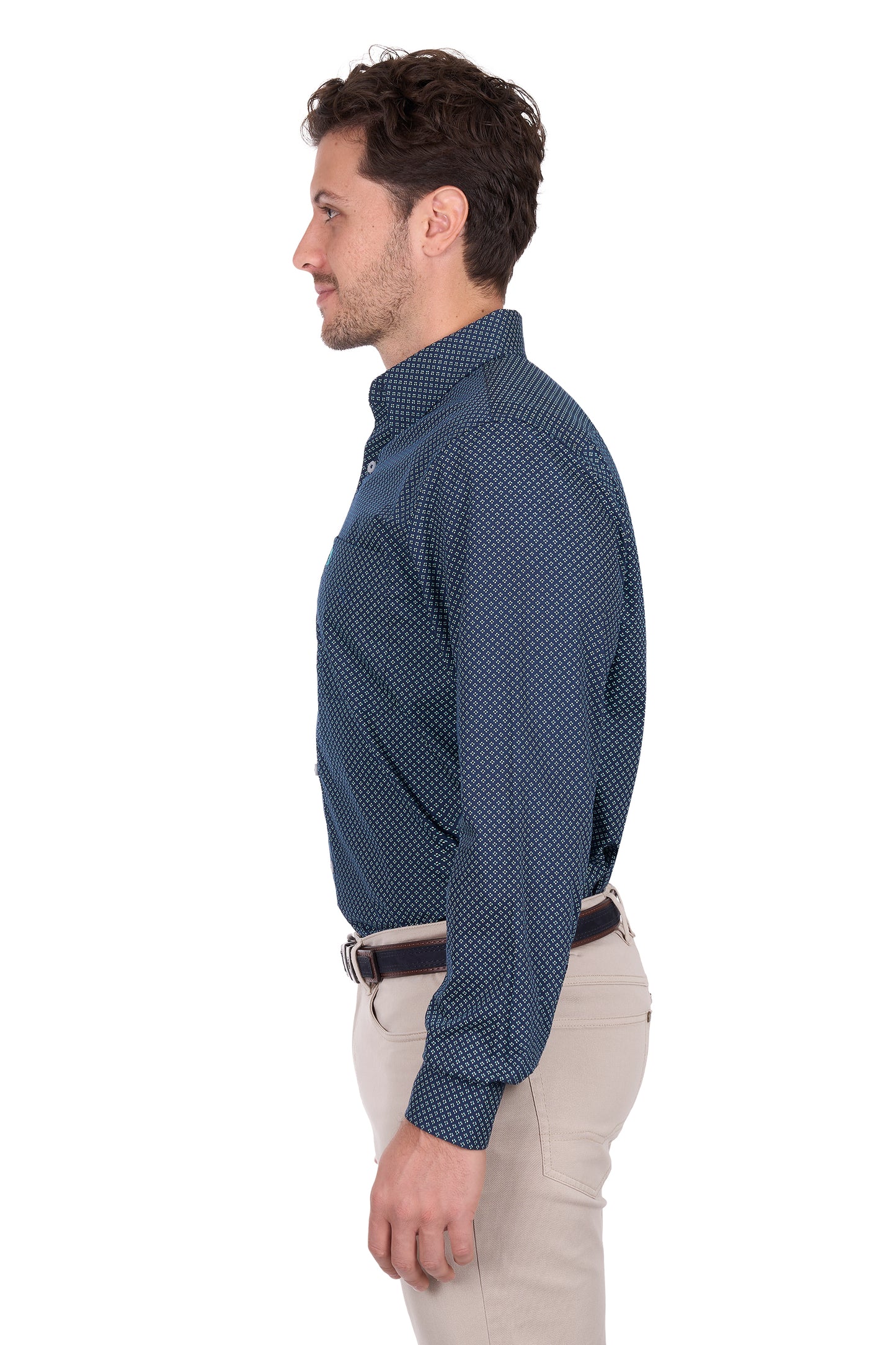 Thomas Cook Men’s Kevin Print 1-Pocket Long Sleeve Shirt