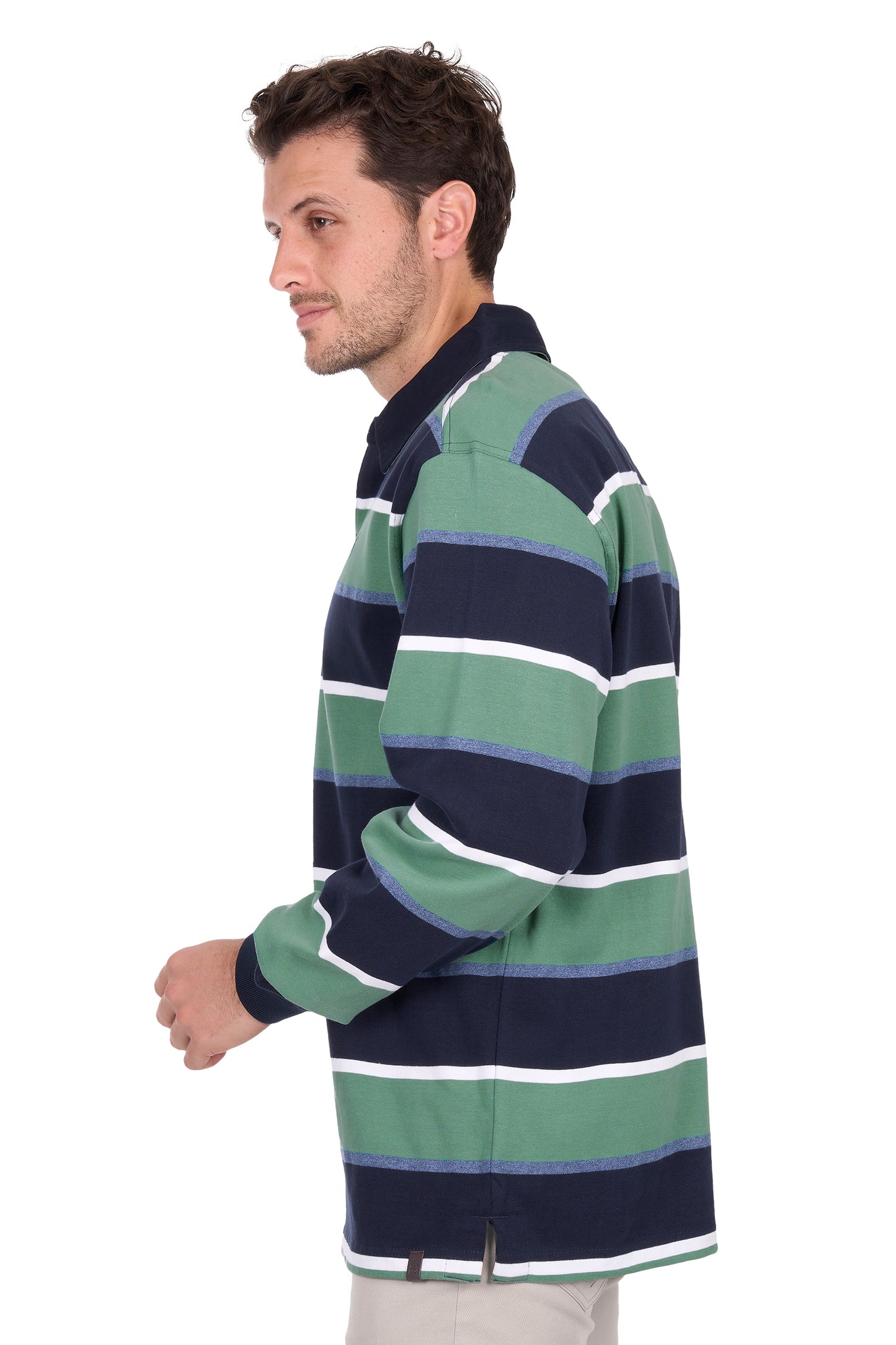 Thomas Cook Men’s Douglas Stripe Rugby – Navy/Sage