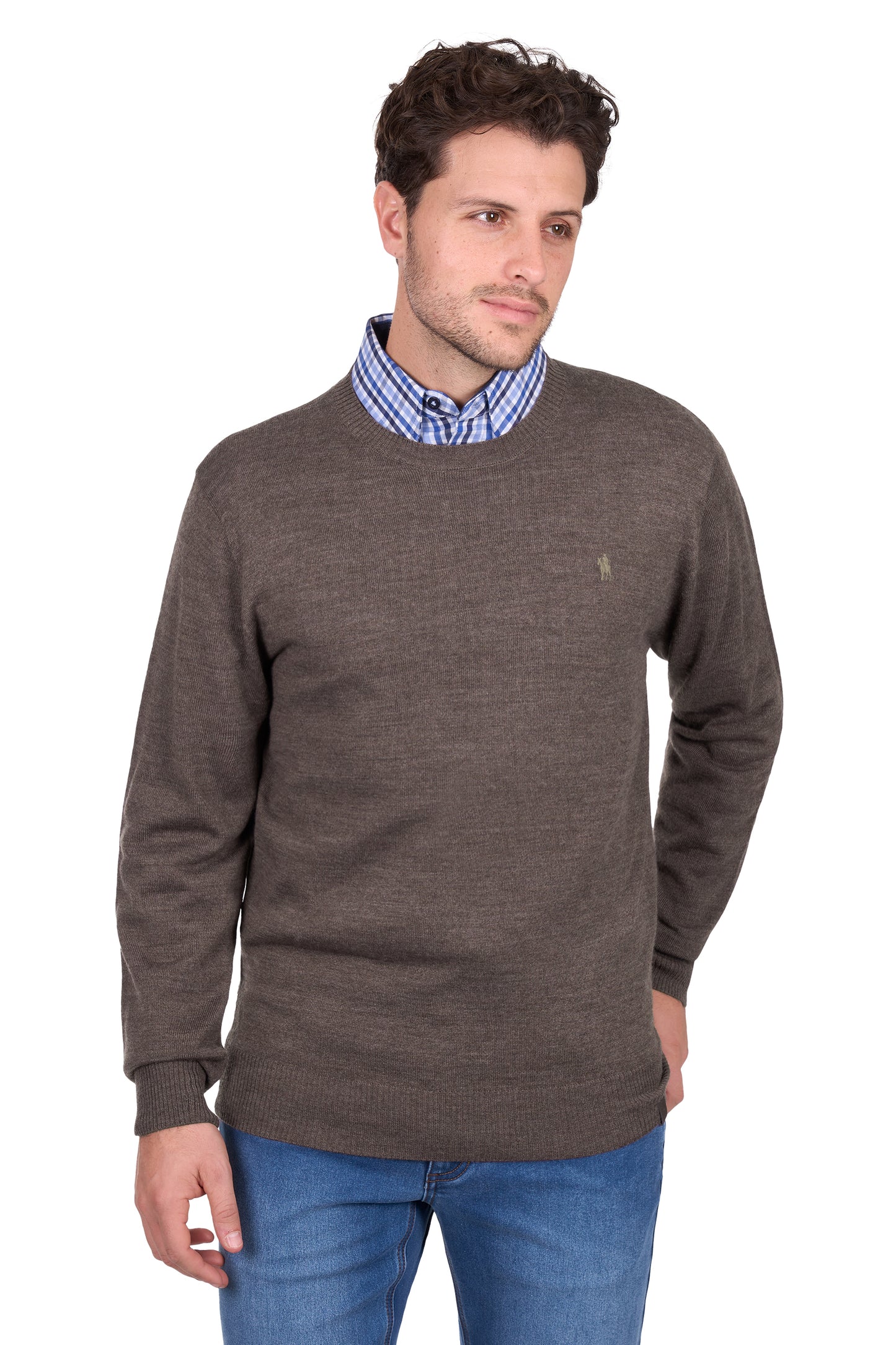 Thomas Cook – Men’s Blair Merino Blend Crew Neck Knit Jumper