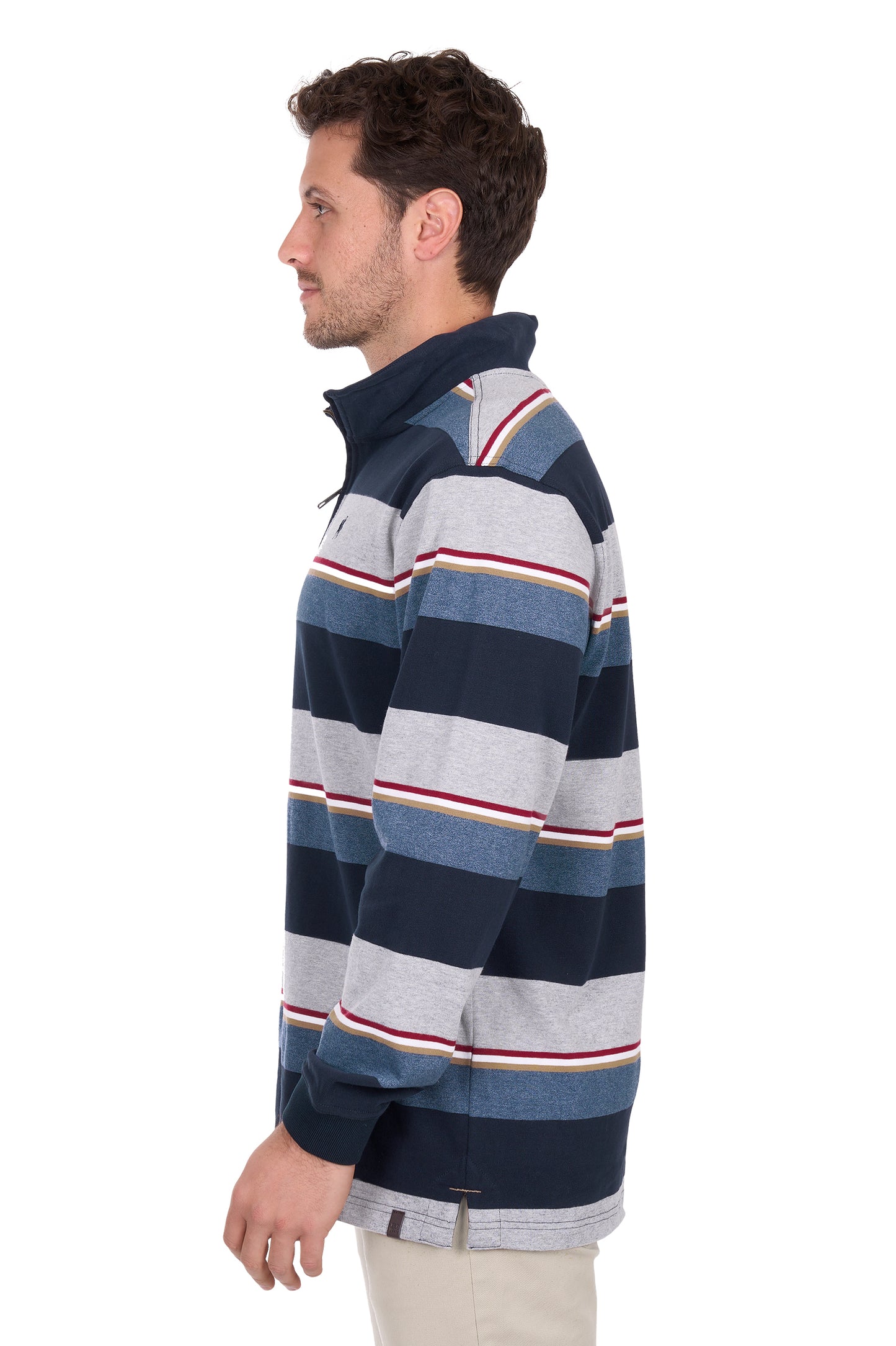 Thomas Cook – Men’s Nathan 1/4 Zip Stripe Rugby