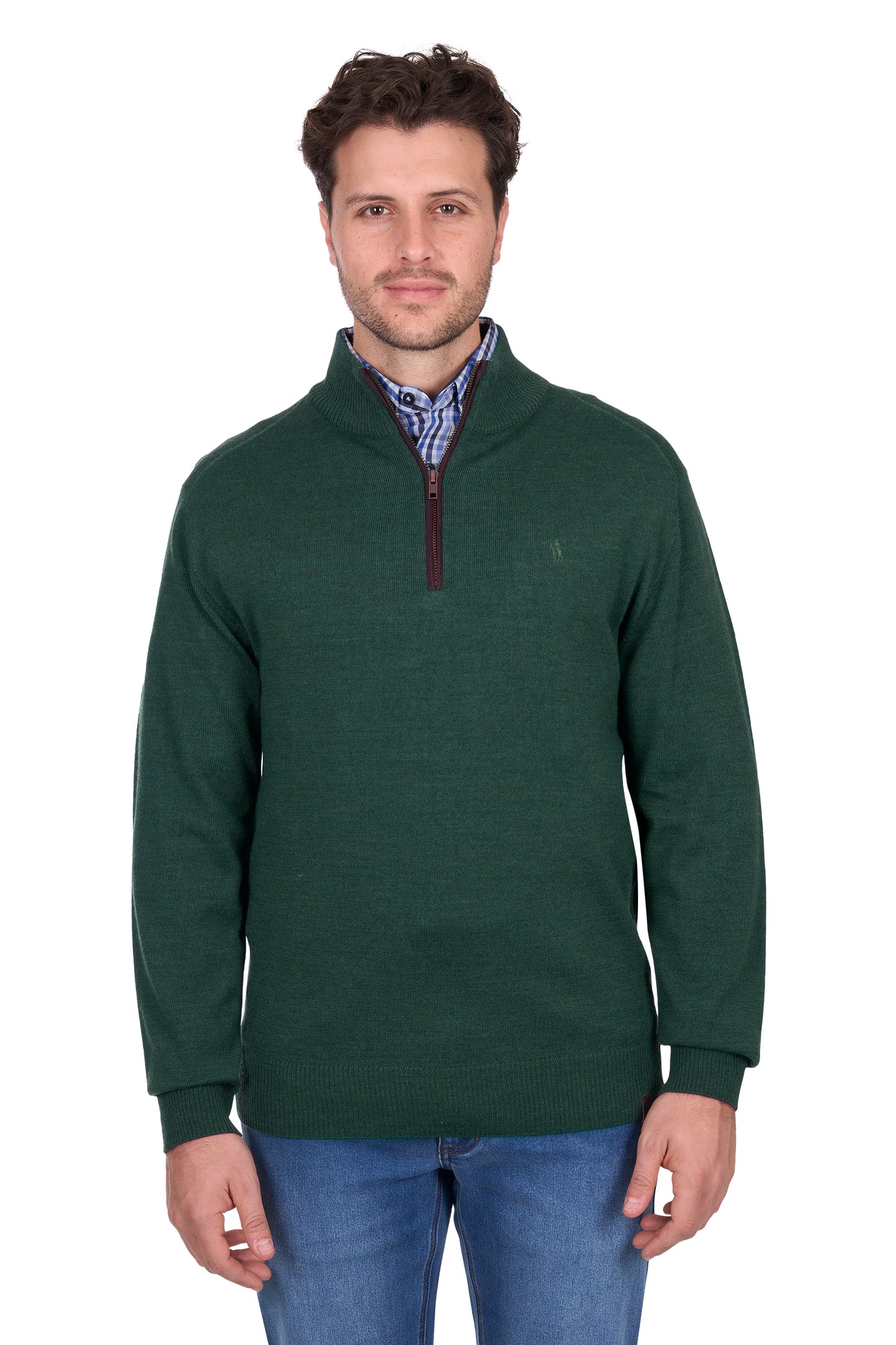 Thomas Cook – Men’s Ray Merino Blend 1/4 Zip Knit Jumper