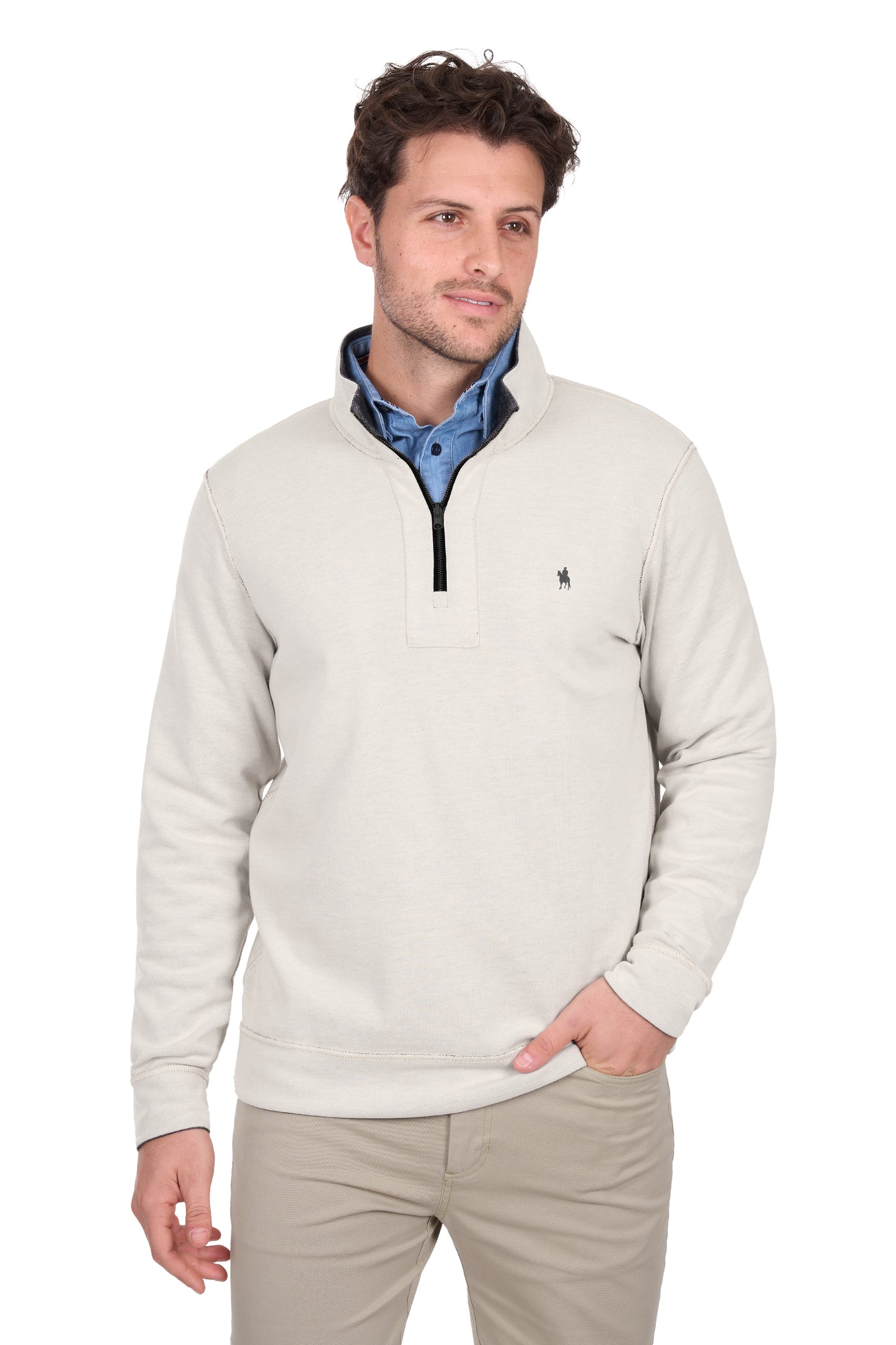 Thomas Cook – Men’s Vic Reversible 1/4 Zip Neck Jumper