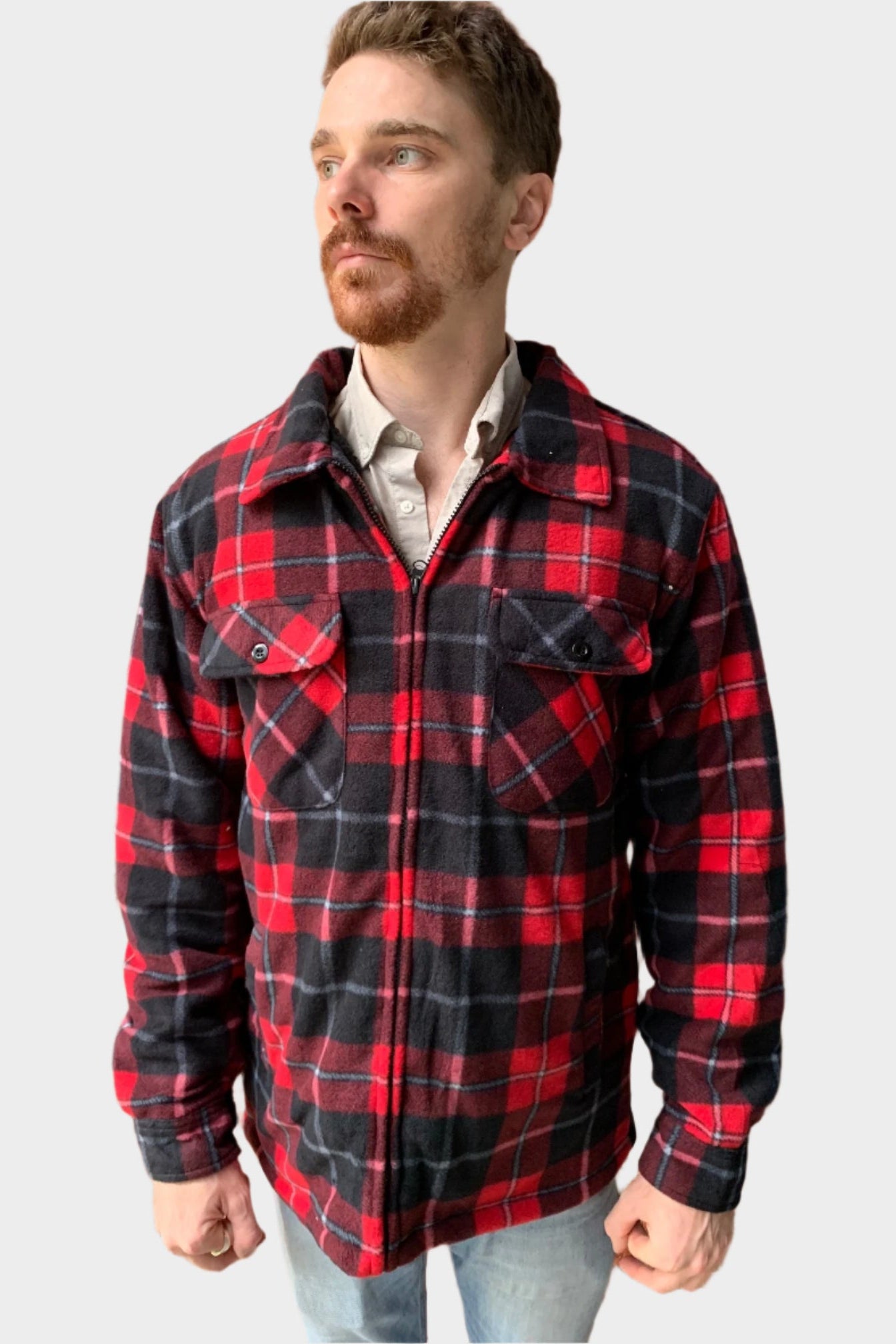 Sierra Men's Check Sherpa Jacket