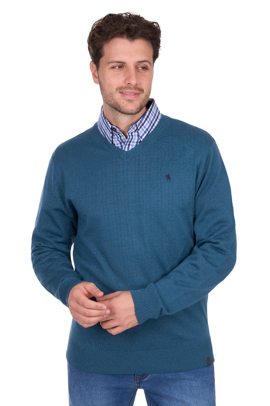 Thomas Cook – Men’s Shane Merino Blend V-Neck Knit Jumper