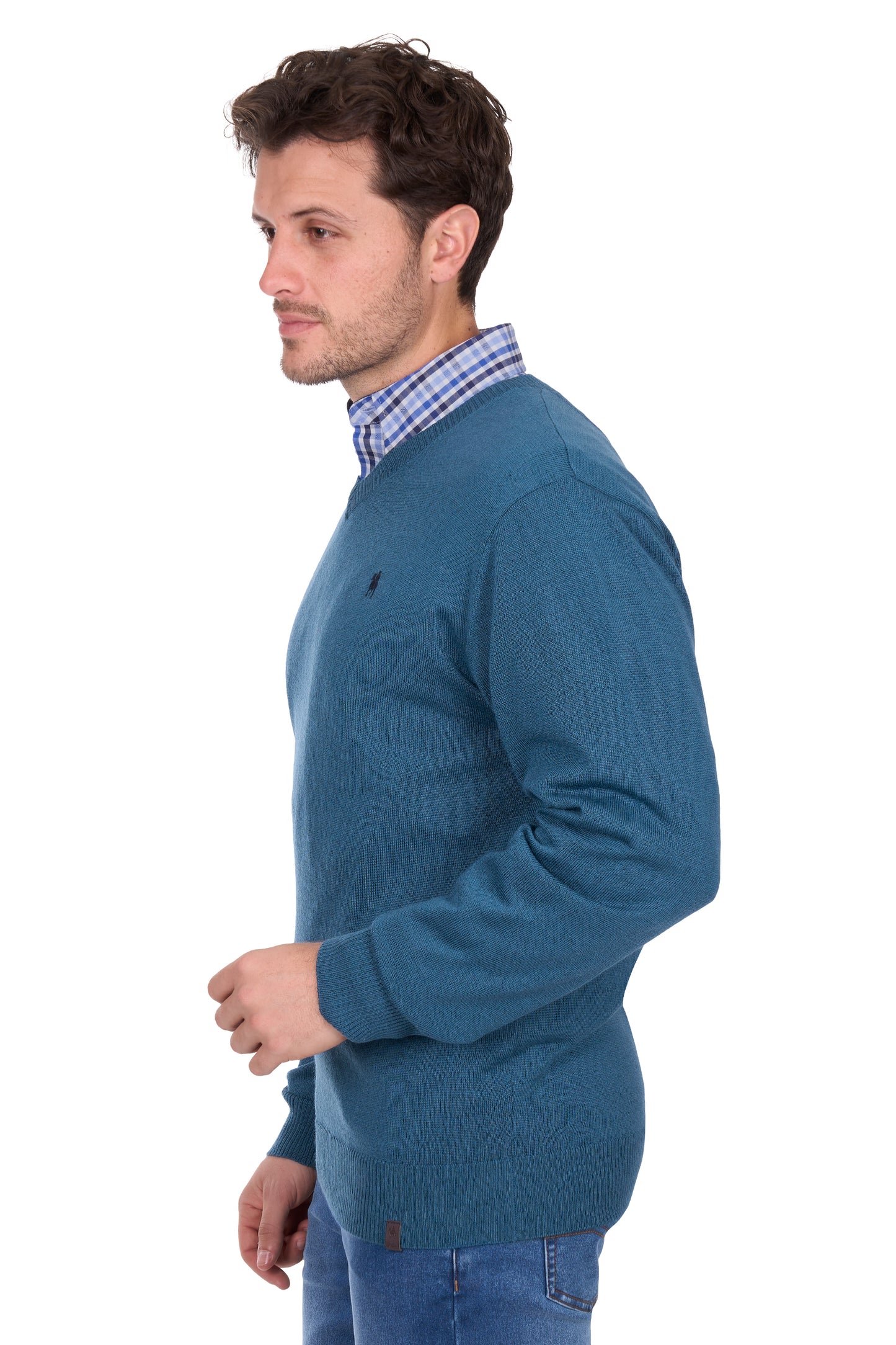 Thomas Cook – Men’s Shane Merino Blend V-Neck Knit Jumper