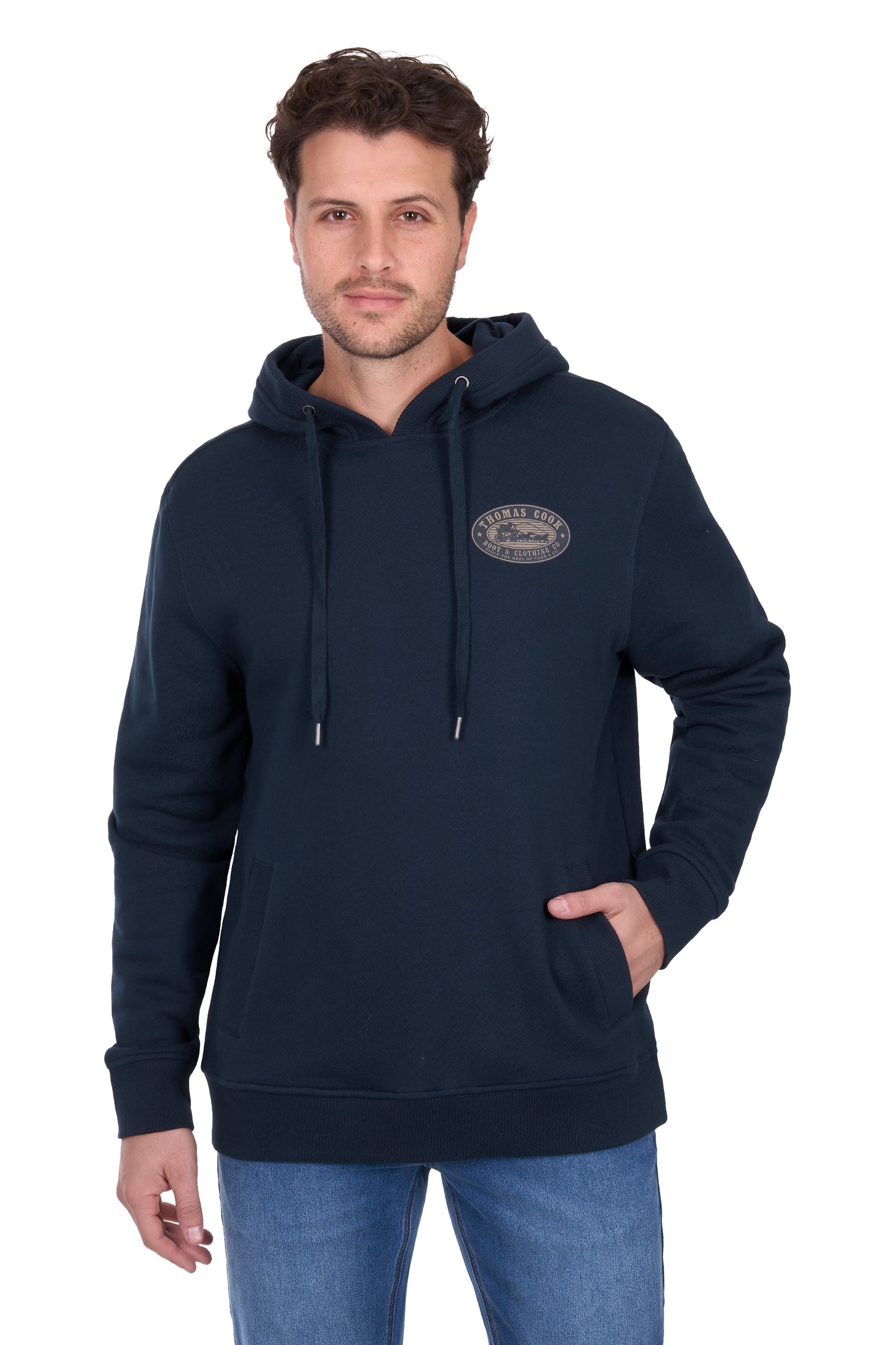 Thomas Cook Men's Heritage Oval Pullover Hoodie -  Navy