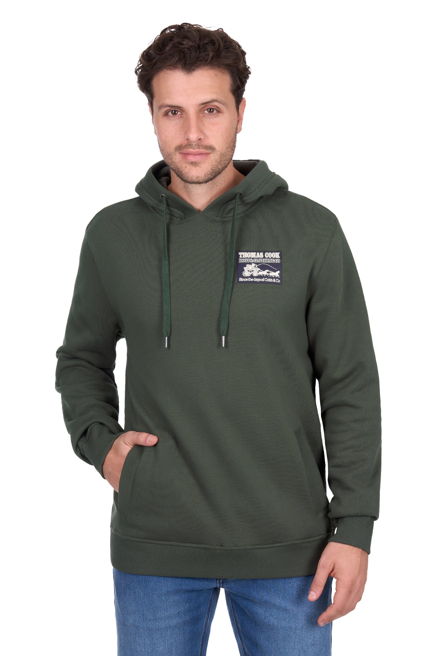 Thomas Cook Men's Heritage Cob and Co Pullover Hoodie - Green