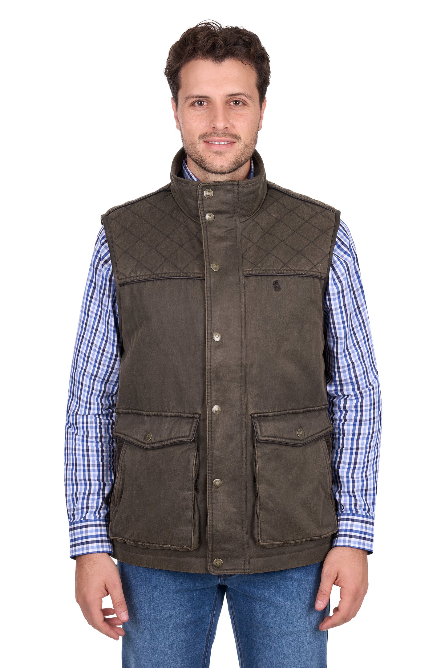 Thomas Cook Men’s Marcus Faux Oilskin Vest