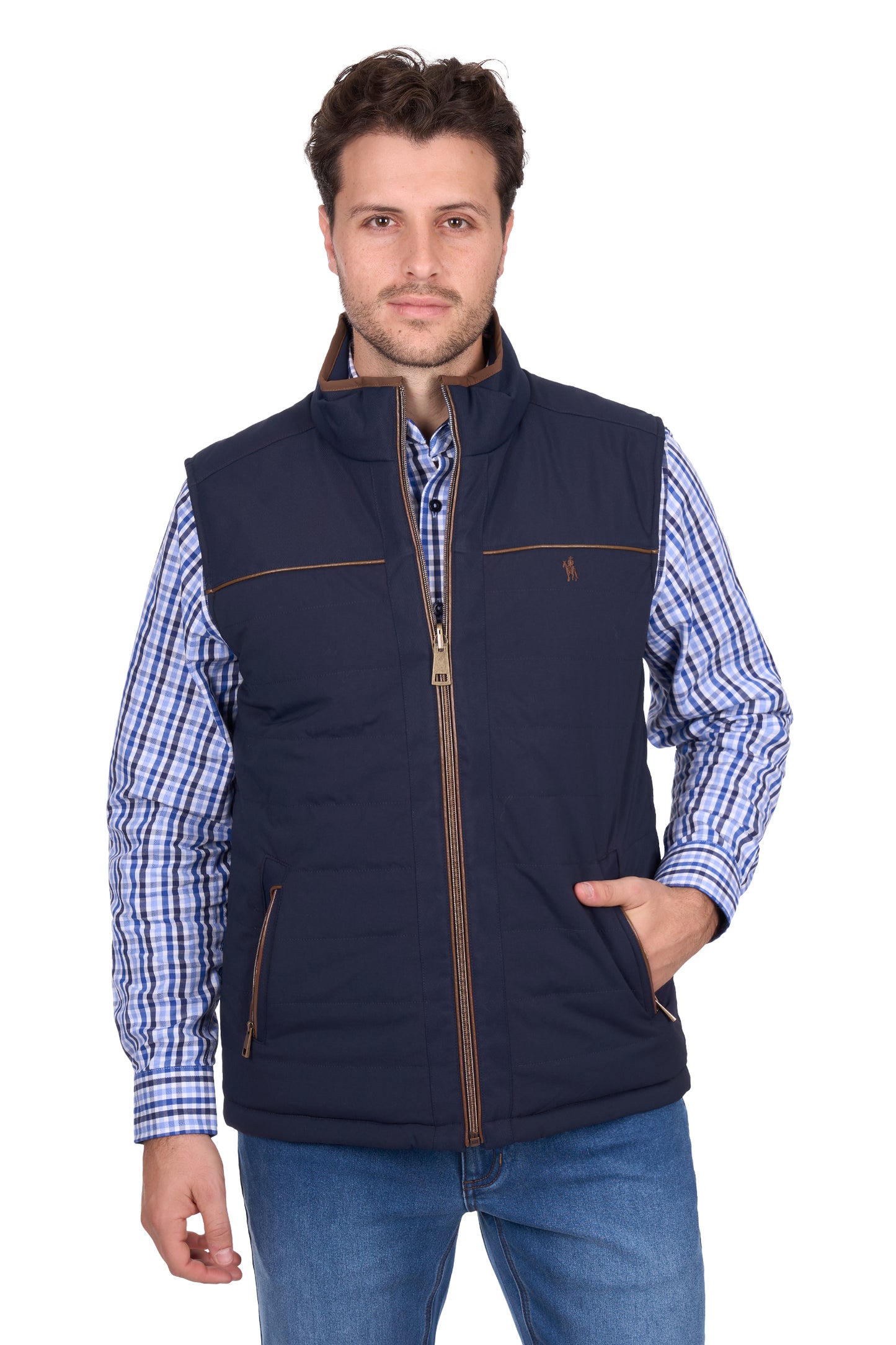 Thomas Cook Men’s Toby Reversible Vest - Navy/Tan