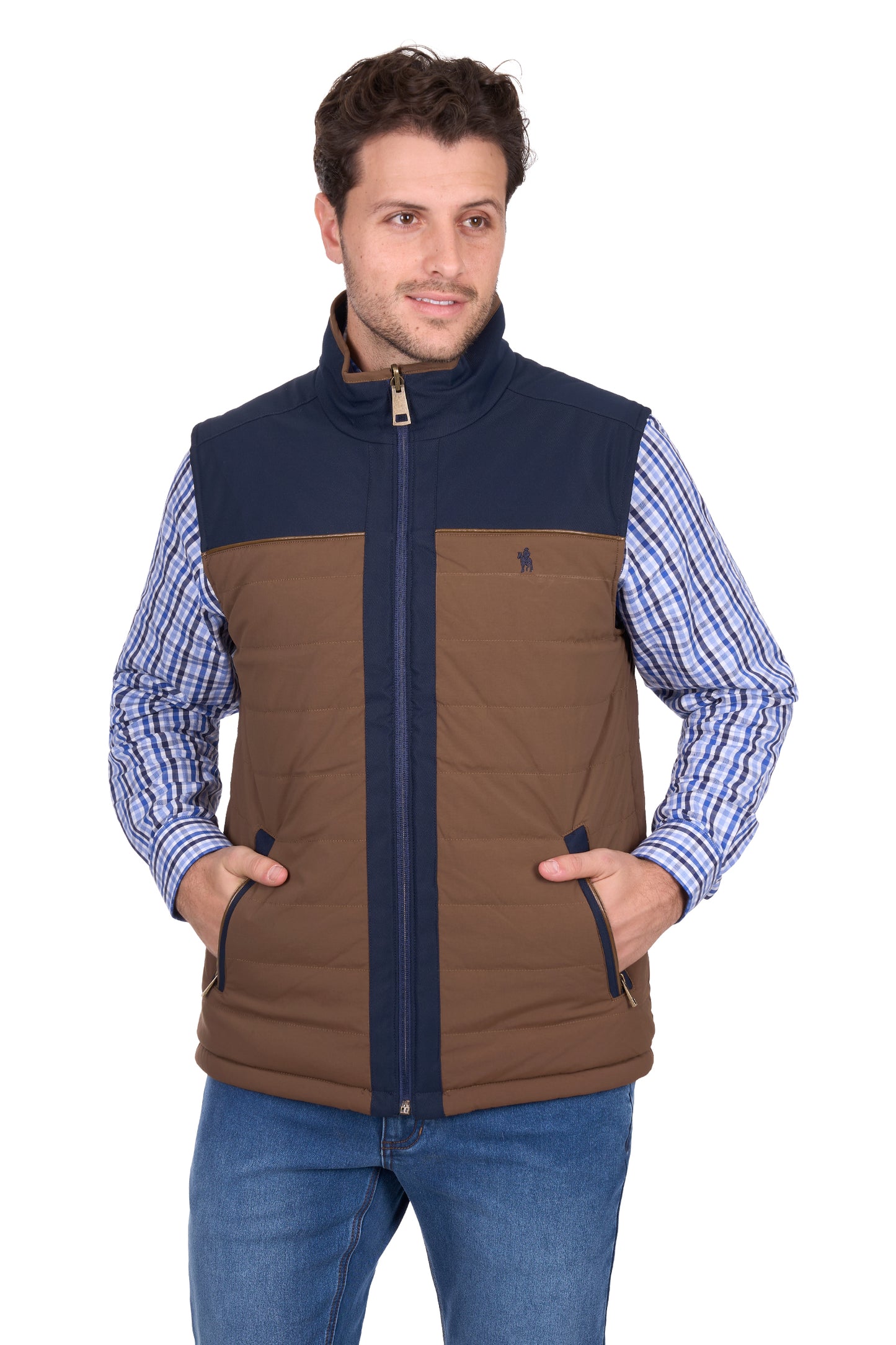 Thomas Cook Men’s Toby Reversible Vest - Navy/Tan