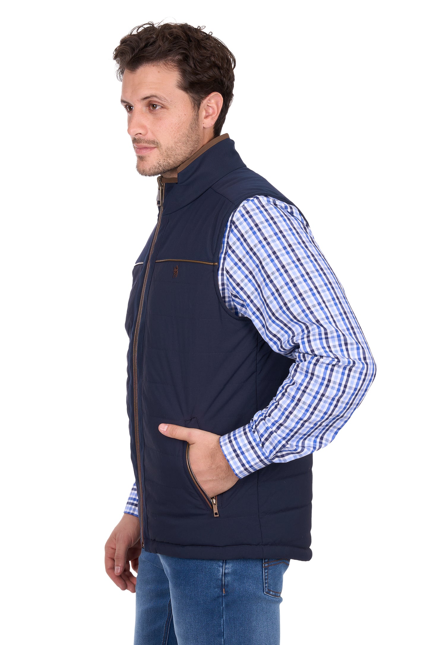 Thomas Cook Men’s Toby Reversible Vest - Navy/Tan