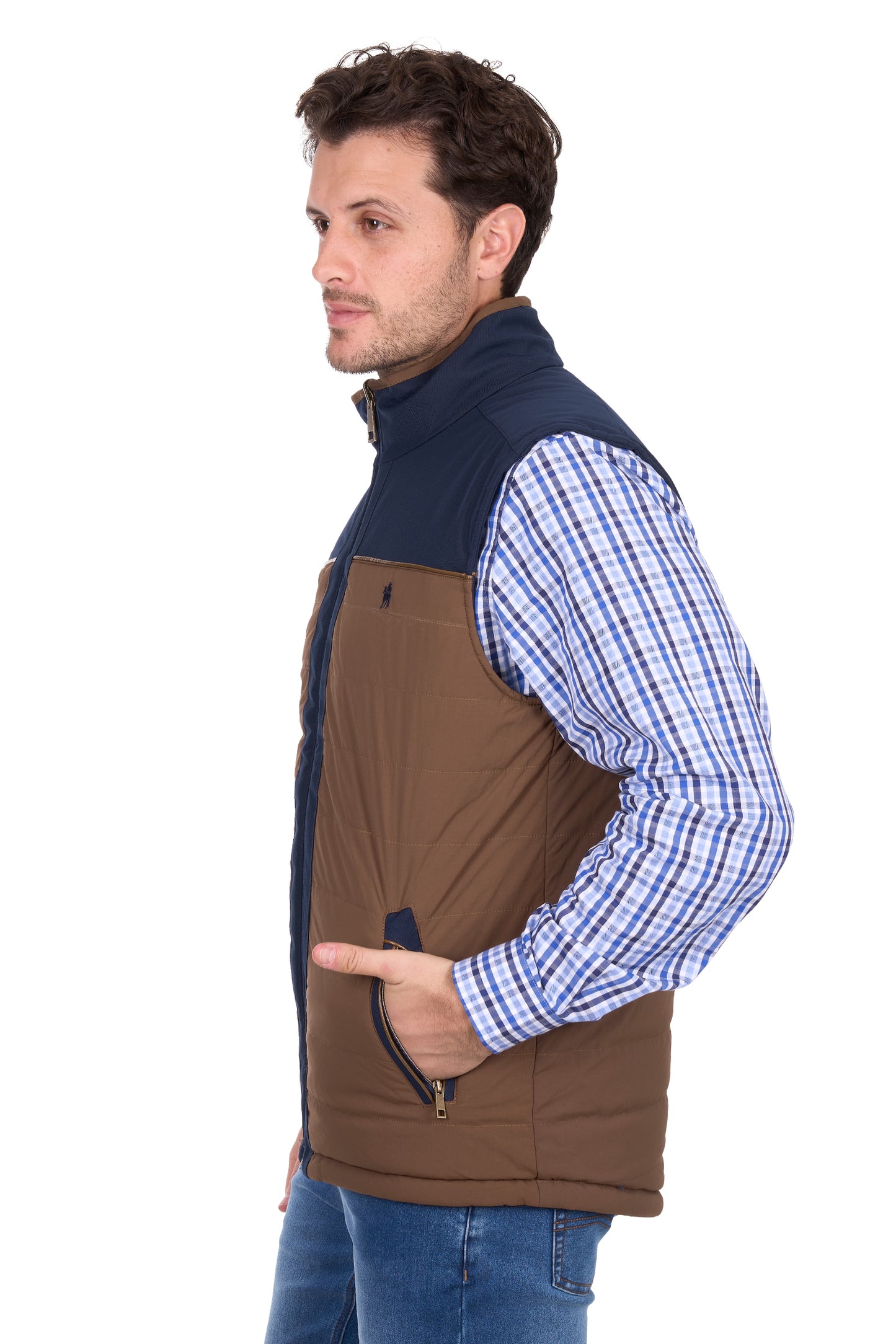 Thomas Cook Men’s Toby Reversible Vest - Navy/Tan