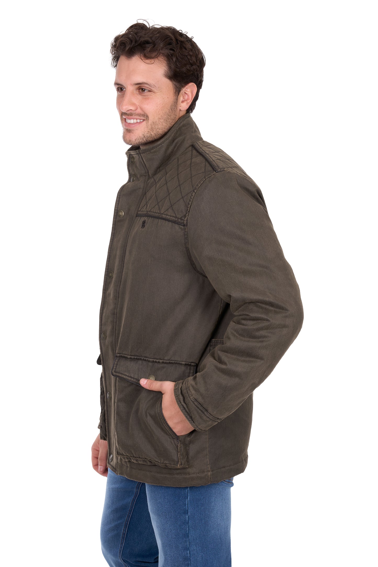 Thomas Cook Men’s Marcus Faux Oilskin Jacket