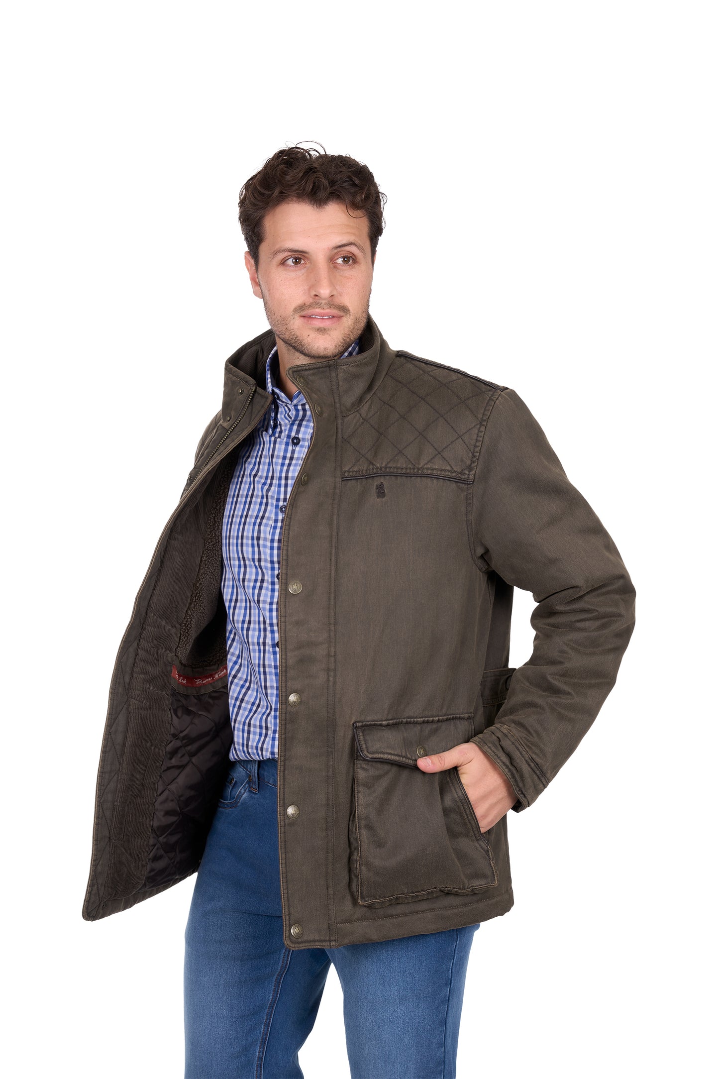 Thomas Cook Men’s Marcus Faux Oilskin Jacket