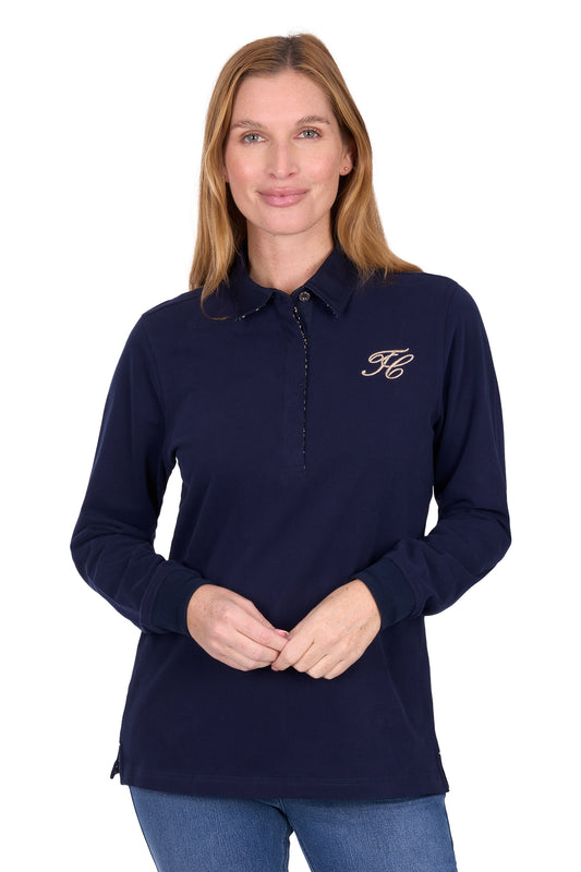Thomas Cook Women’s Emilia Rugby – Navy / Pink Multi