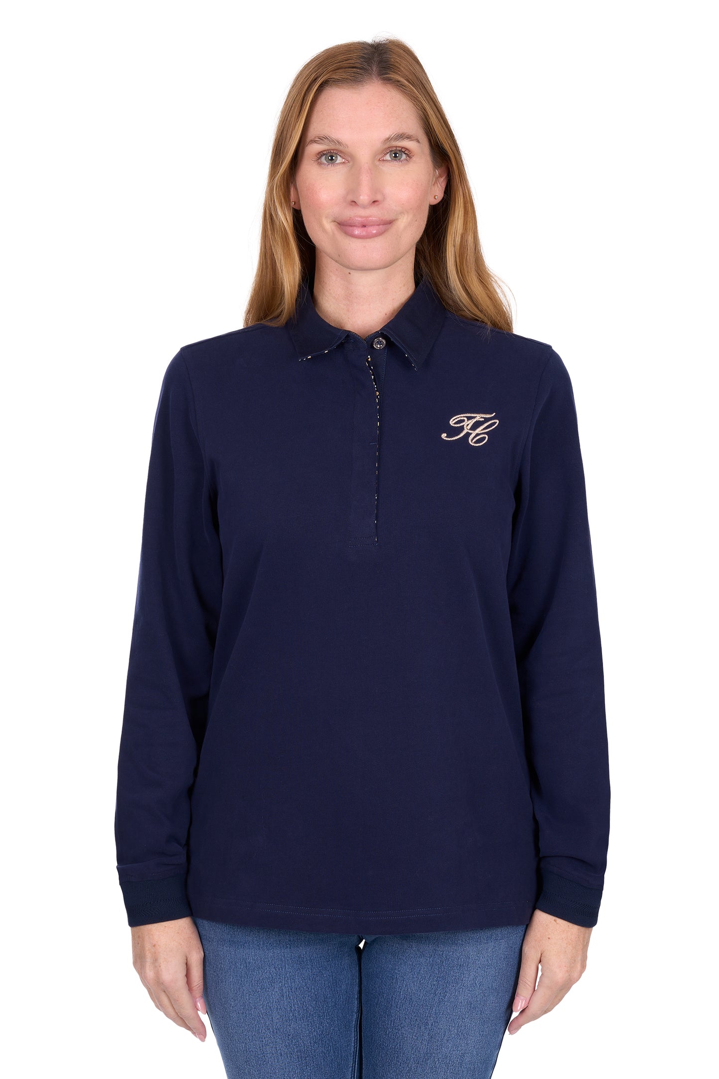 Thomas Cook Women’s Emilia Rugby – Navy / Pink Multi